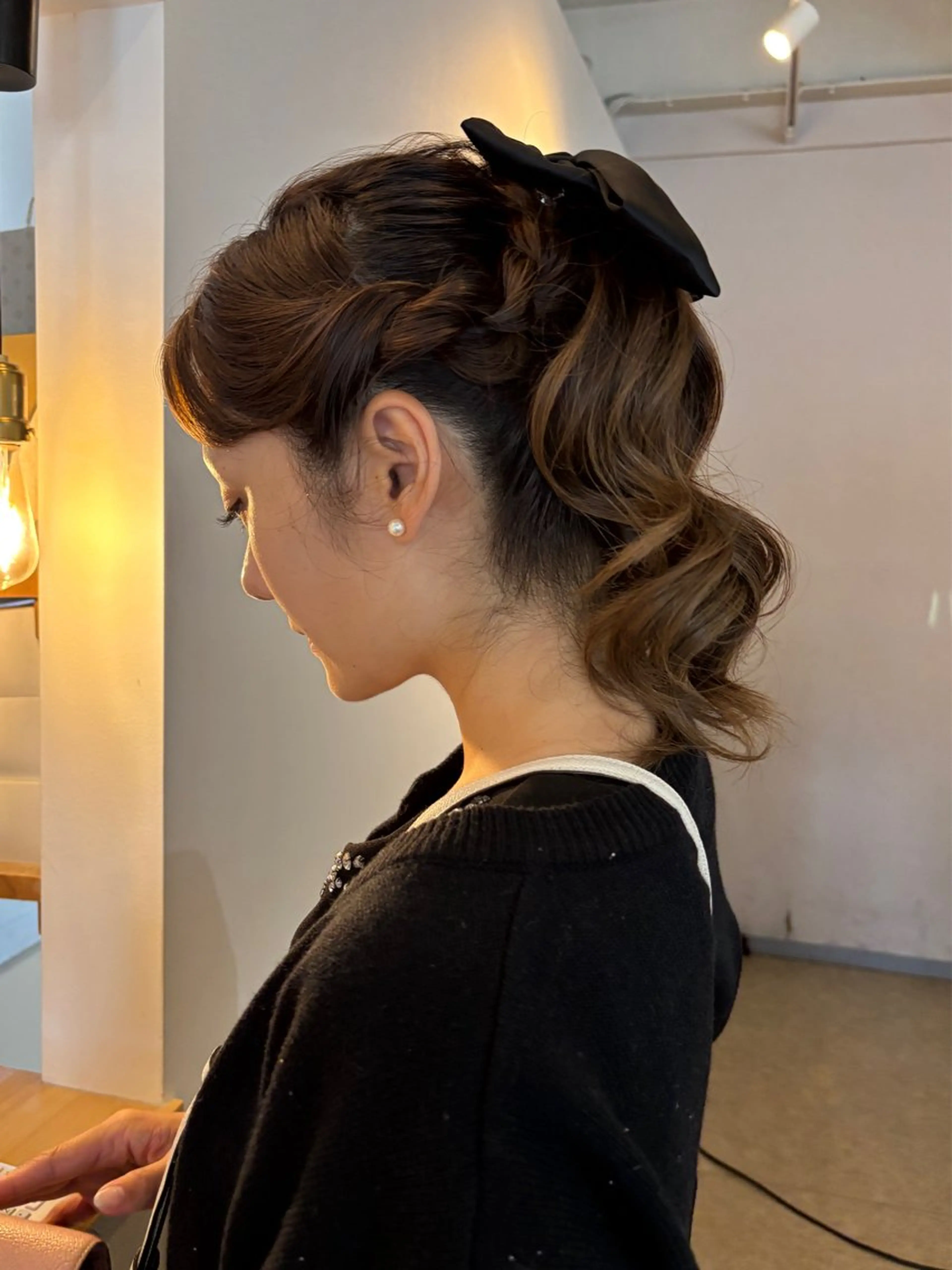 セミロング ボブ 韓国風ヘア レイヤーカット 縮毛矯正 ブリーチカラー🤍 髪質改善🌟のヘアスタイル