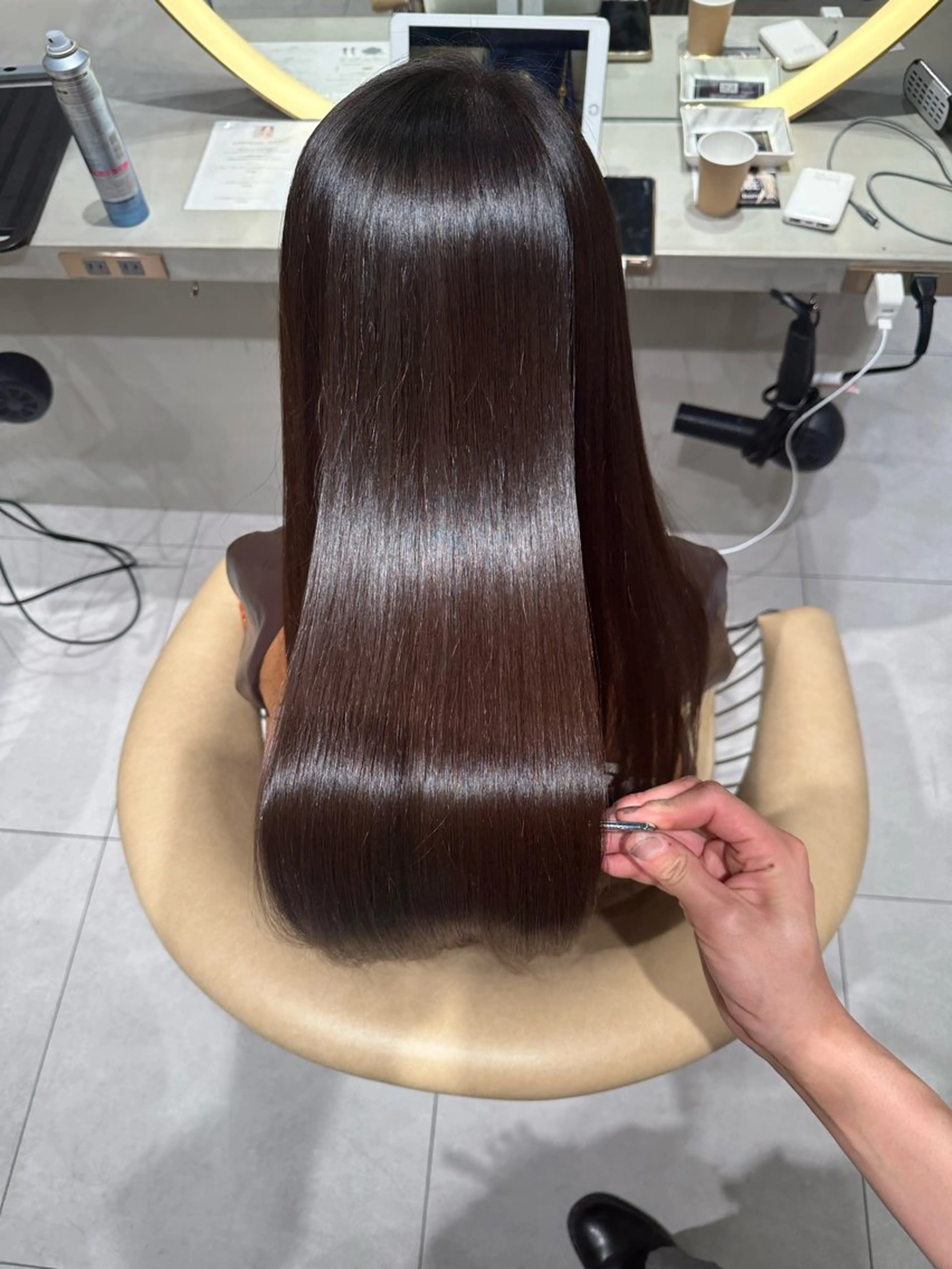 セミロング トリートメント 《髪質改善✖️オリー ブ🧸》小嶋拓也のヘアスタイル