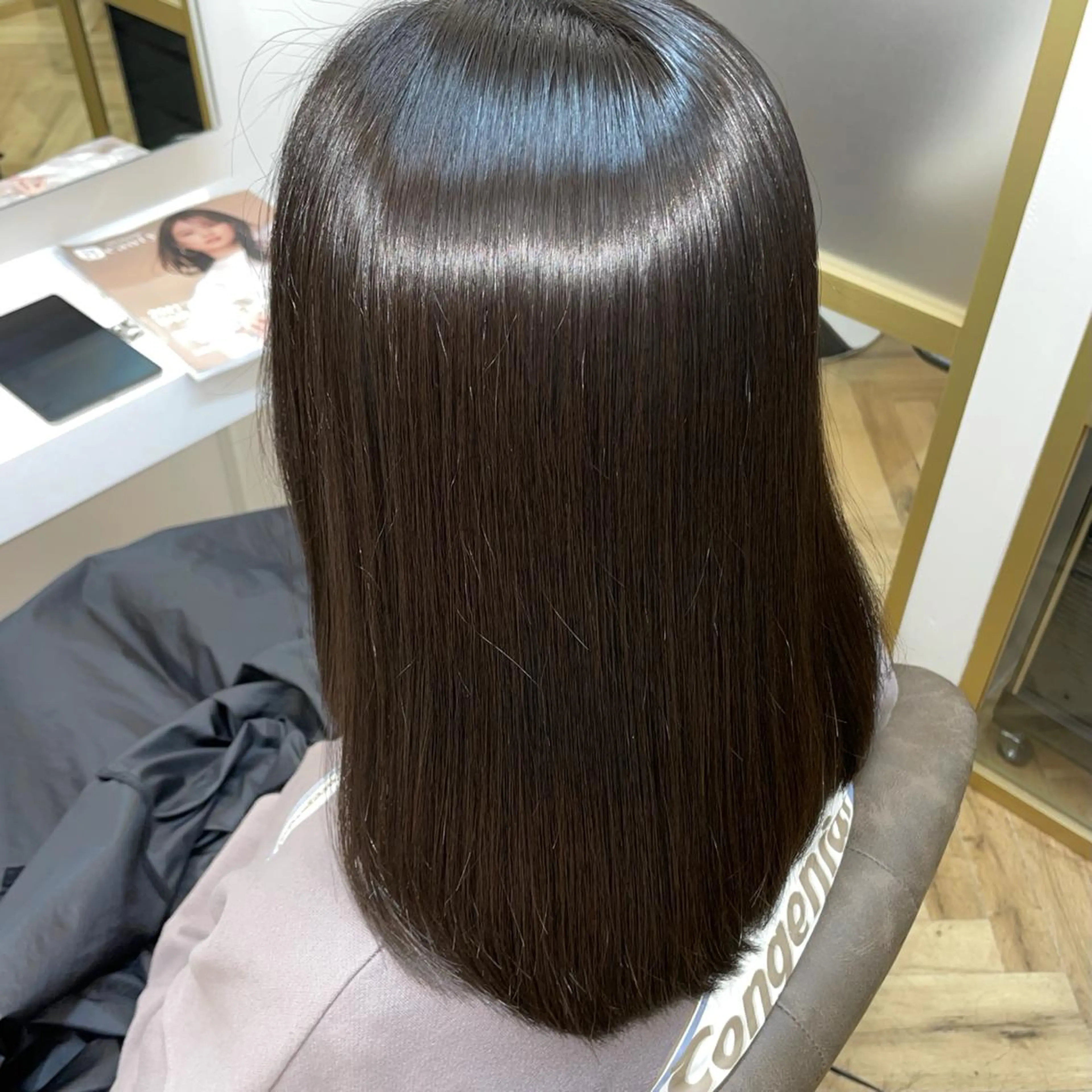 ミディアム カラー 髪質改善特化 スギヤマハヤトのヘアスタイル