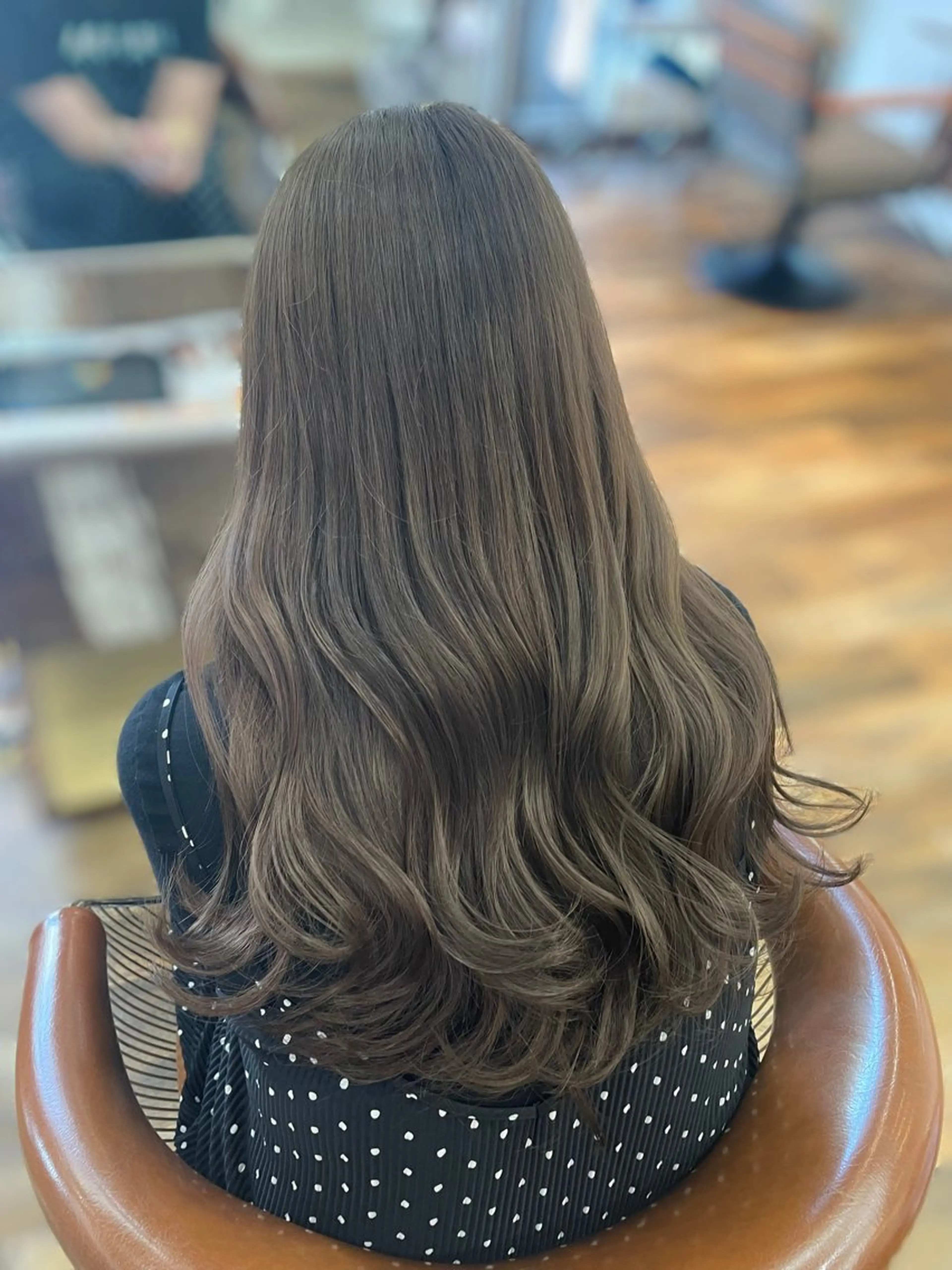 ロング カラー レナ┊︎髪質改善 ┊︎シルクストレートのヘアスタイル