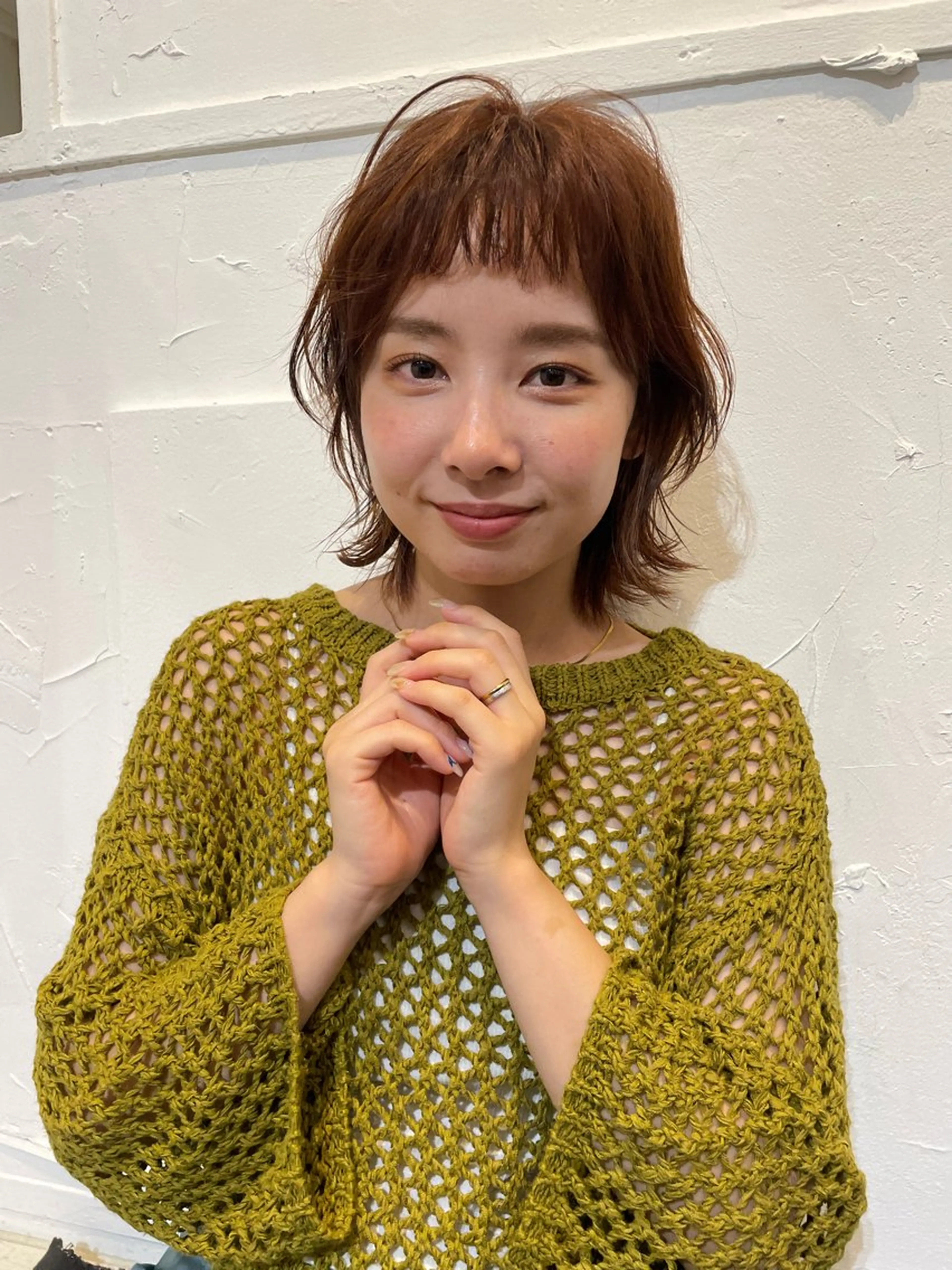 ミディアム カラー 橘　愛佳/暖色系 カラー/ピンク/のヘアスタイル