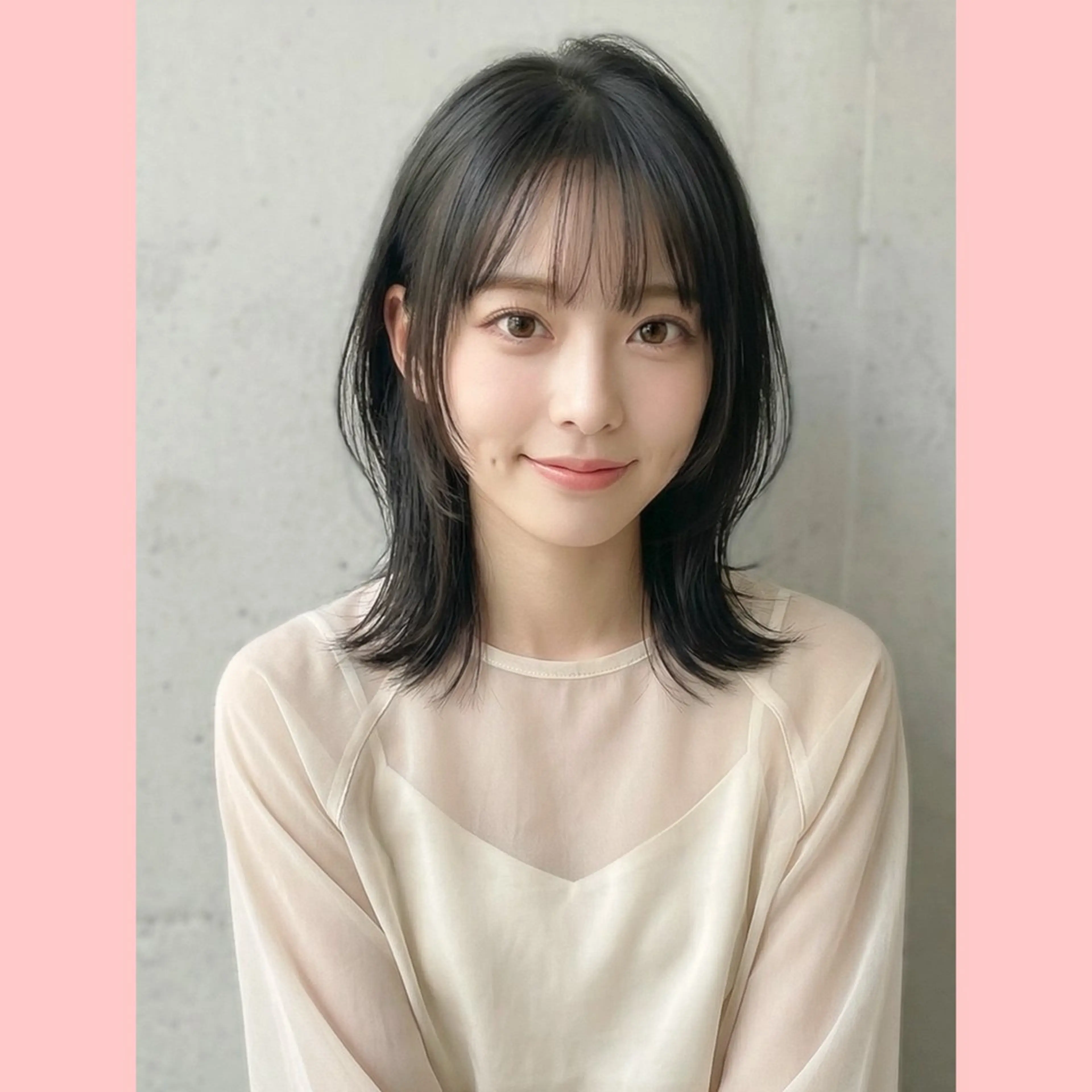 ミディアム カット ヘアカラー トリートメント 🌿艶髪カラー 笹沼 陸矢🌿のヘアスタイル