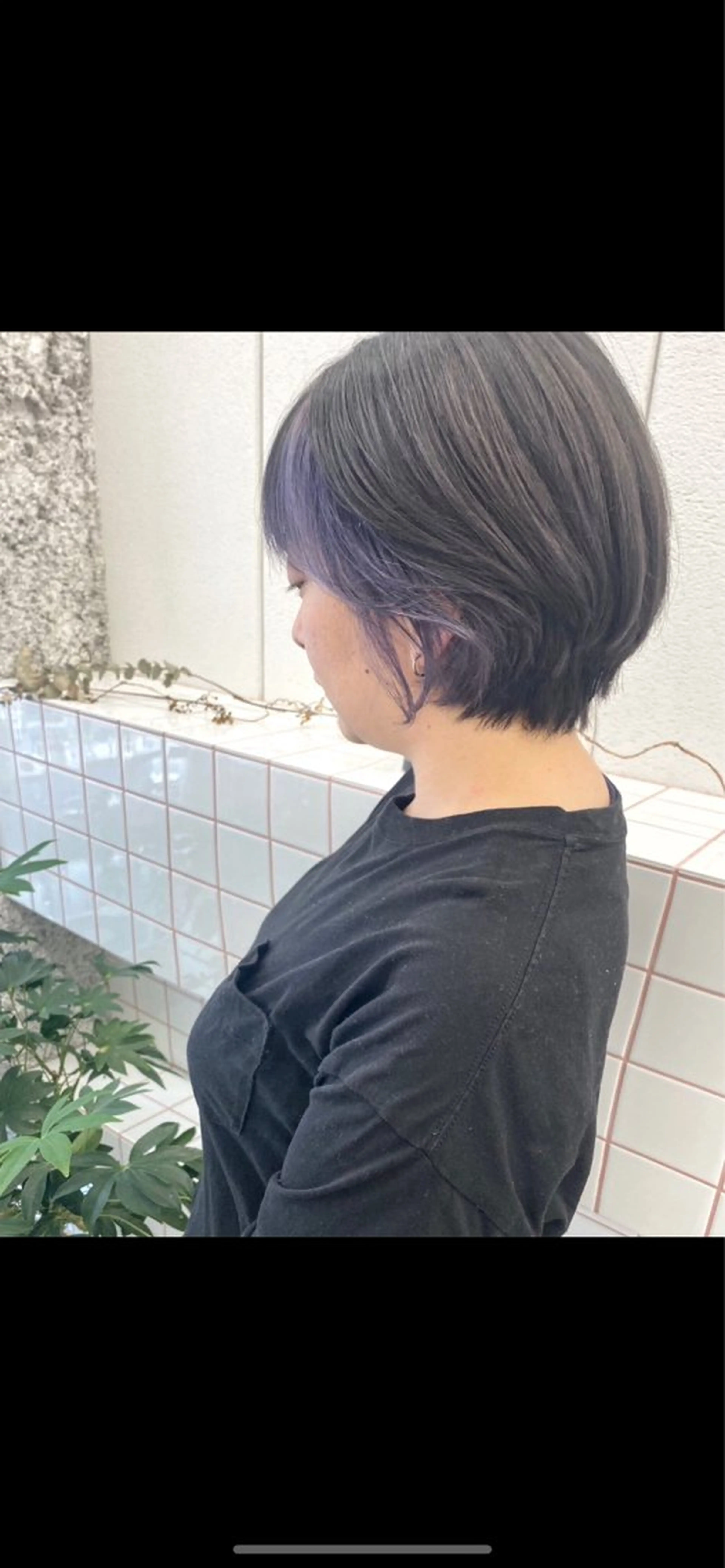 【バングカラー】《韓国風》バングカラー(ケアブリーチ)+COTAトリートメントの写真