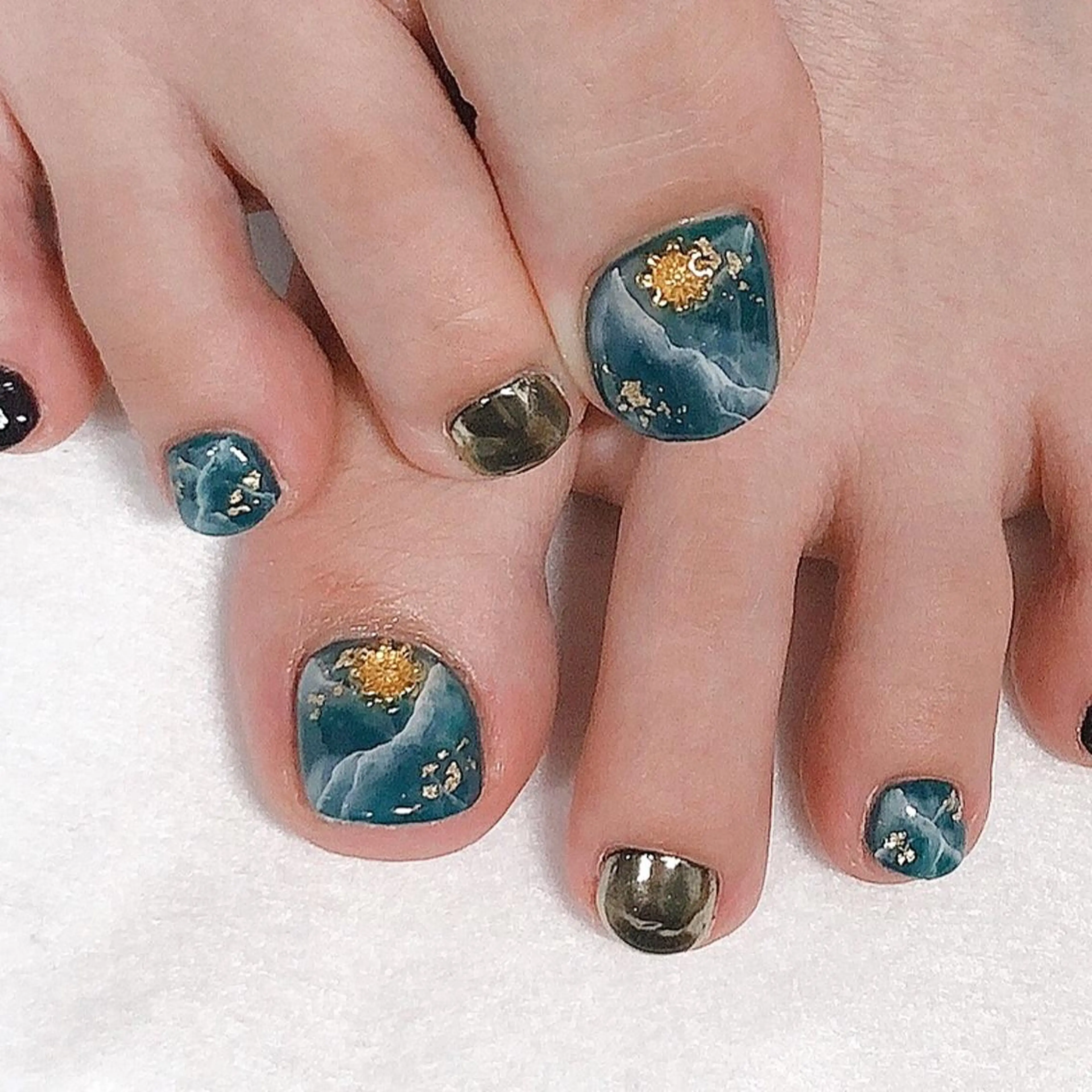 ネイル フットネイル ジェルネイル 東 千夏のネイルデザイン