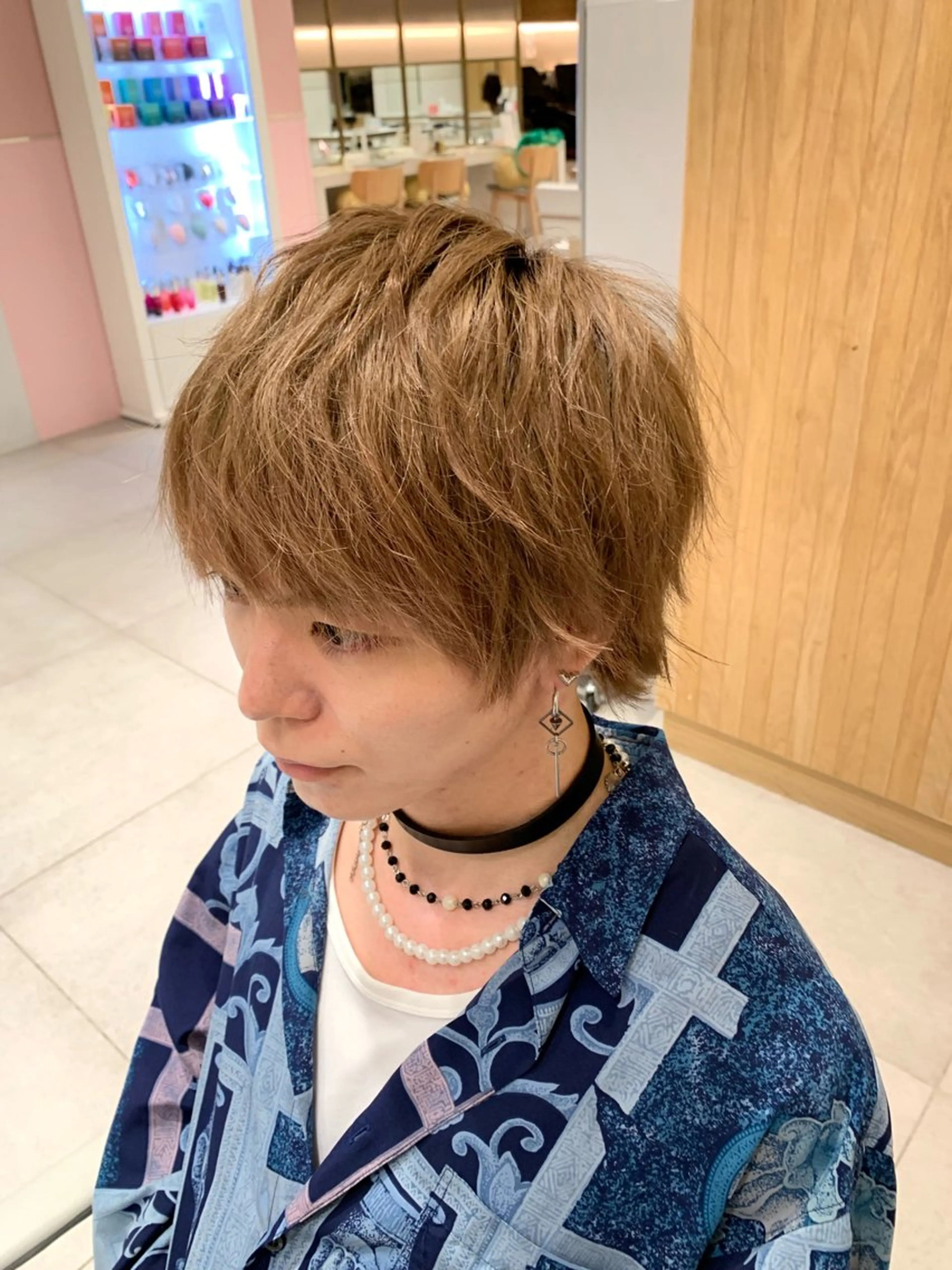 カラー メンズ センターパート マッシュ メンズパーマ メンズツイストパーマ 刈り上げ カット トリートメント 韓国ヘア/レイヤー/ 顔まわり/りょーとのヘアスタイル