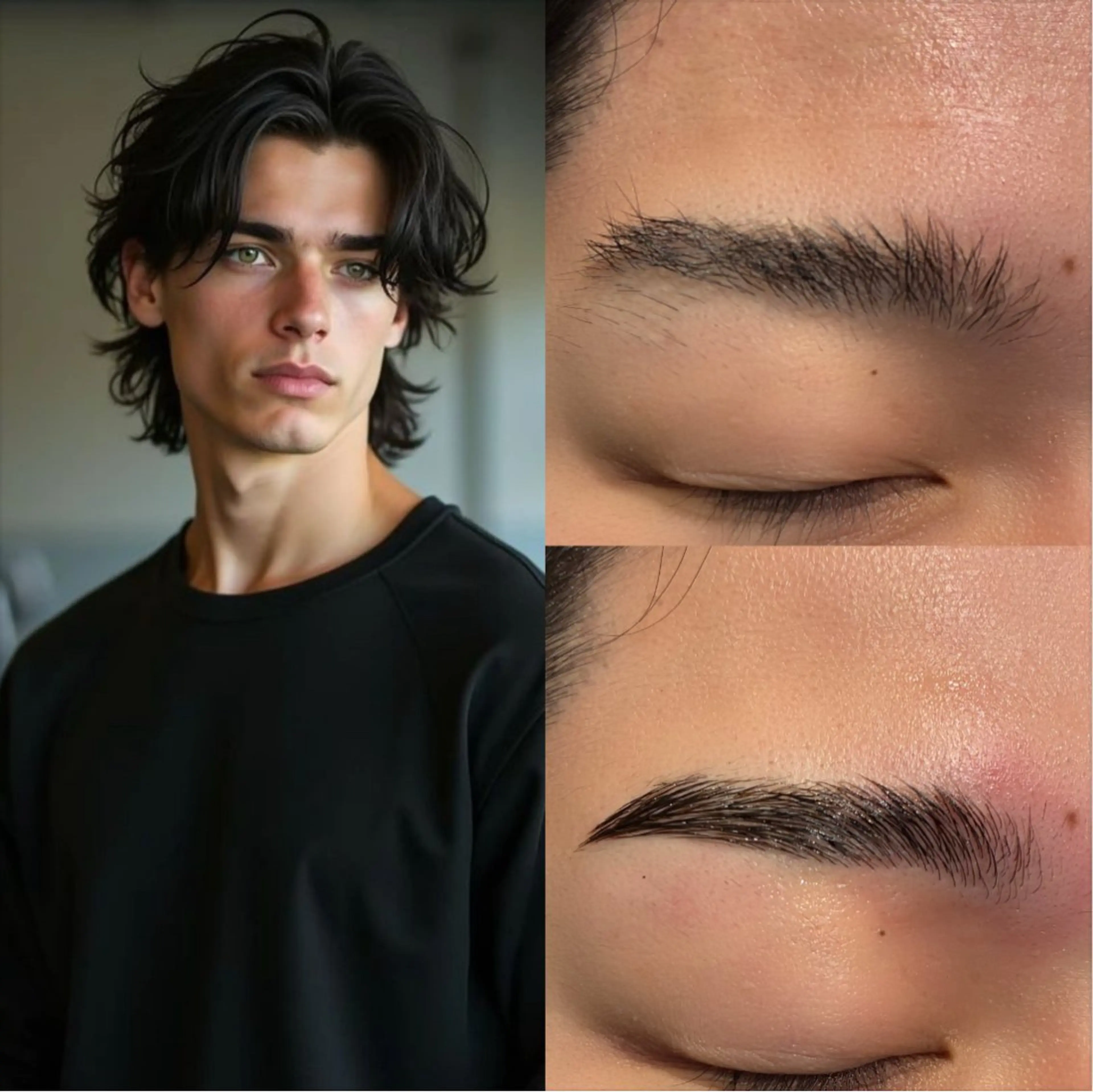 【特別価格！！】骨格診断メンズ眉毛WAX脱毛＋眉毛カット（（鎮静ケア付き🤵🏻‍♂️の写真