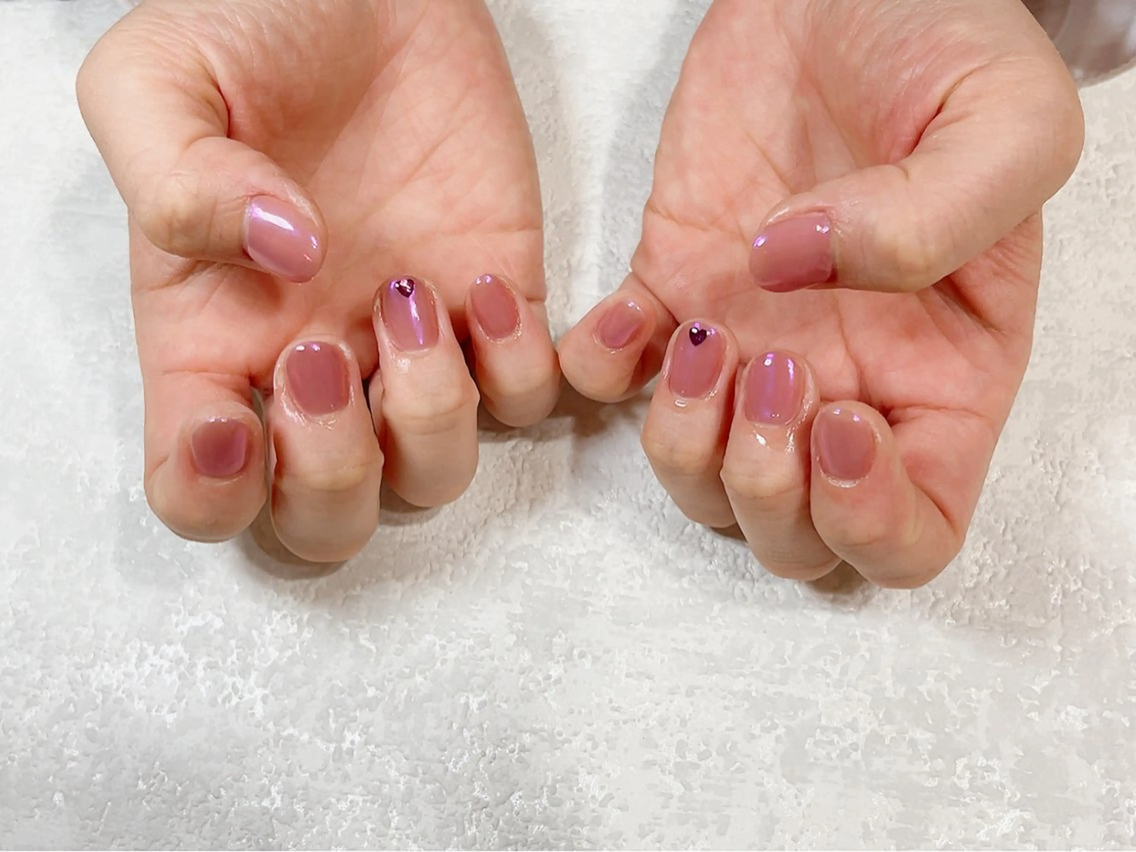 ネイル ジェルネイル ハート ホログラムネイル メンズネイル パラジェル kikinail 溝の口のネイルデザイン