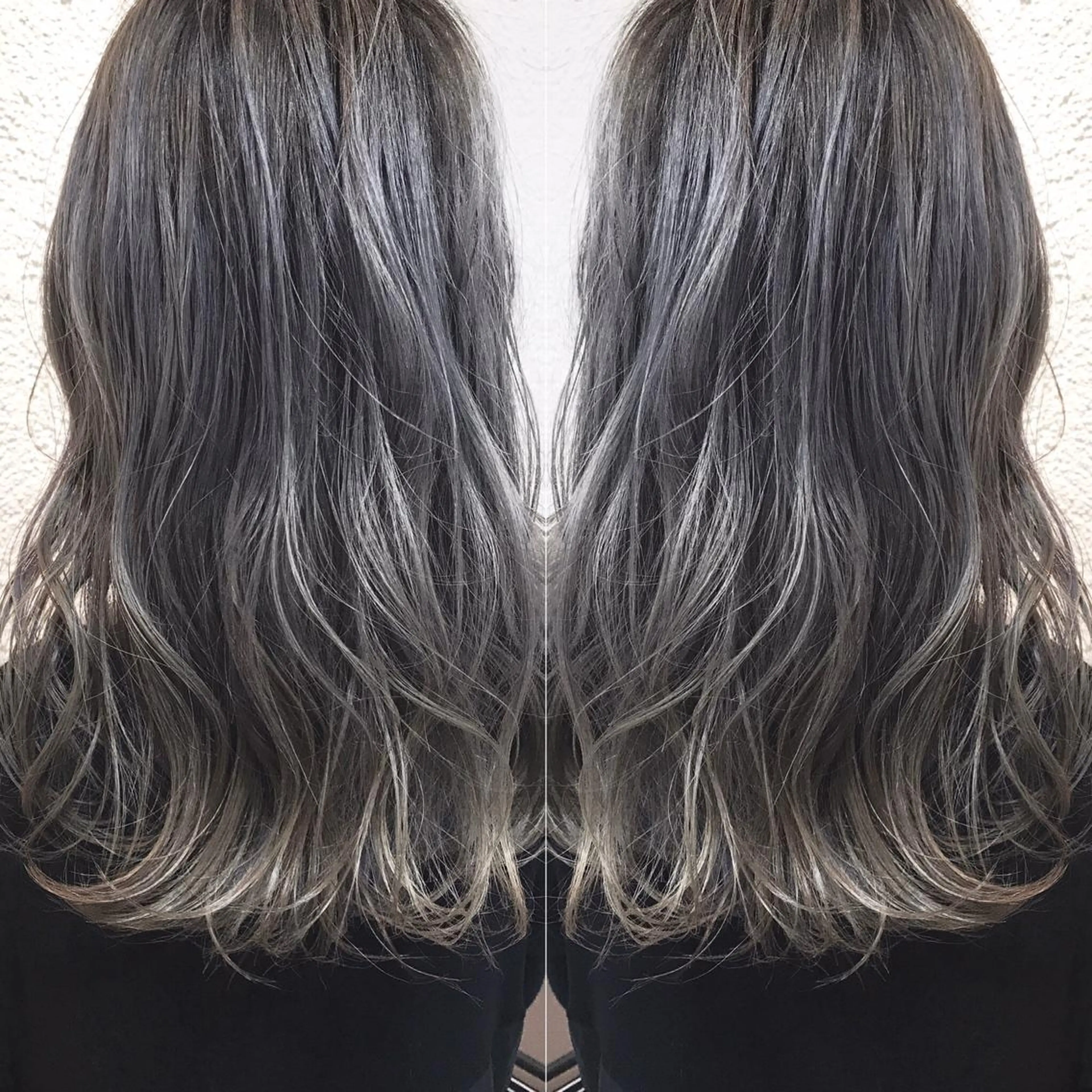 ロング カラー シールエクステ⭐️ オオミタクヤのヘアスタイル