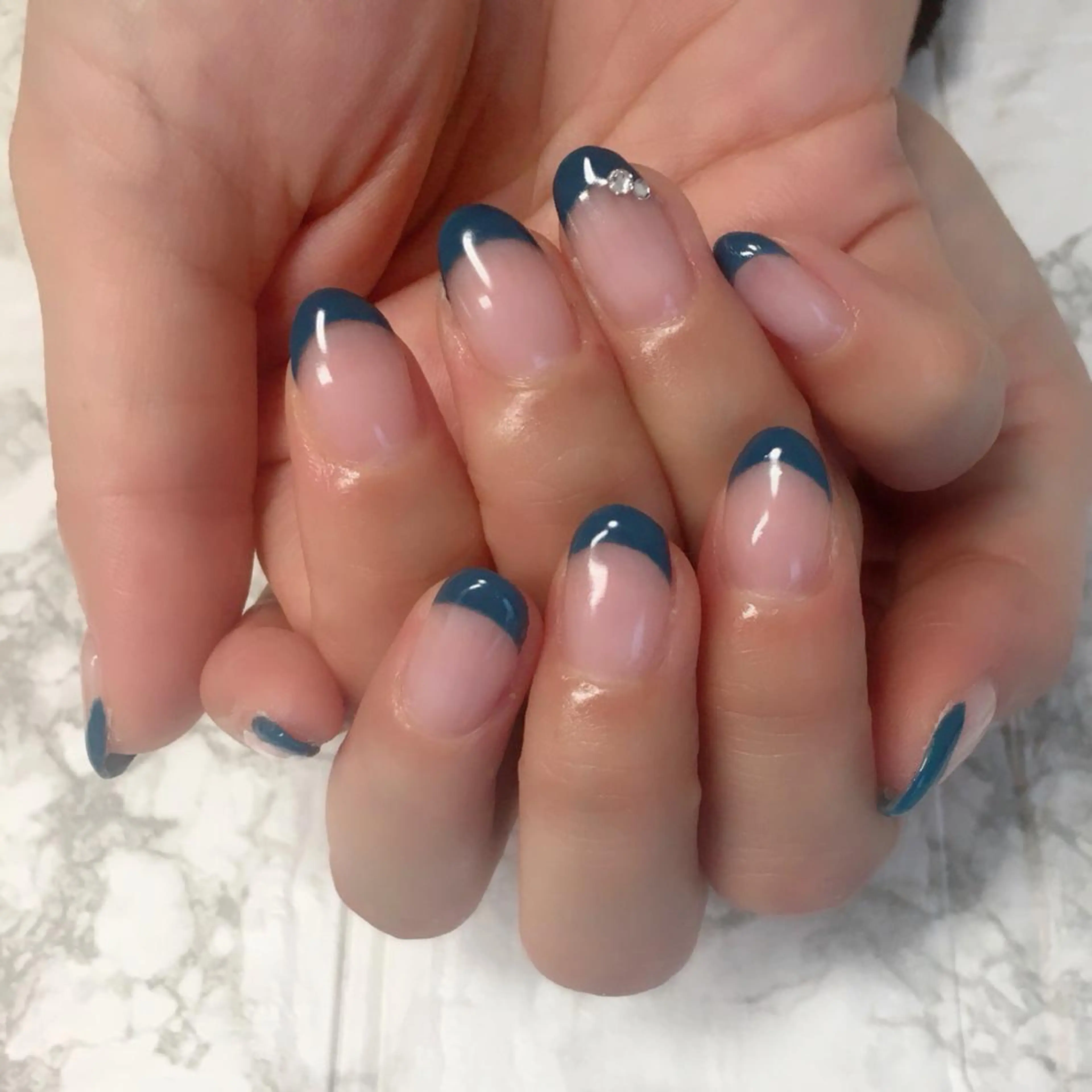 ネイル フレンチネイル 自爪育成/深爪矯正 mikiのネイルデザイン