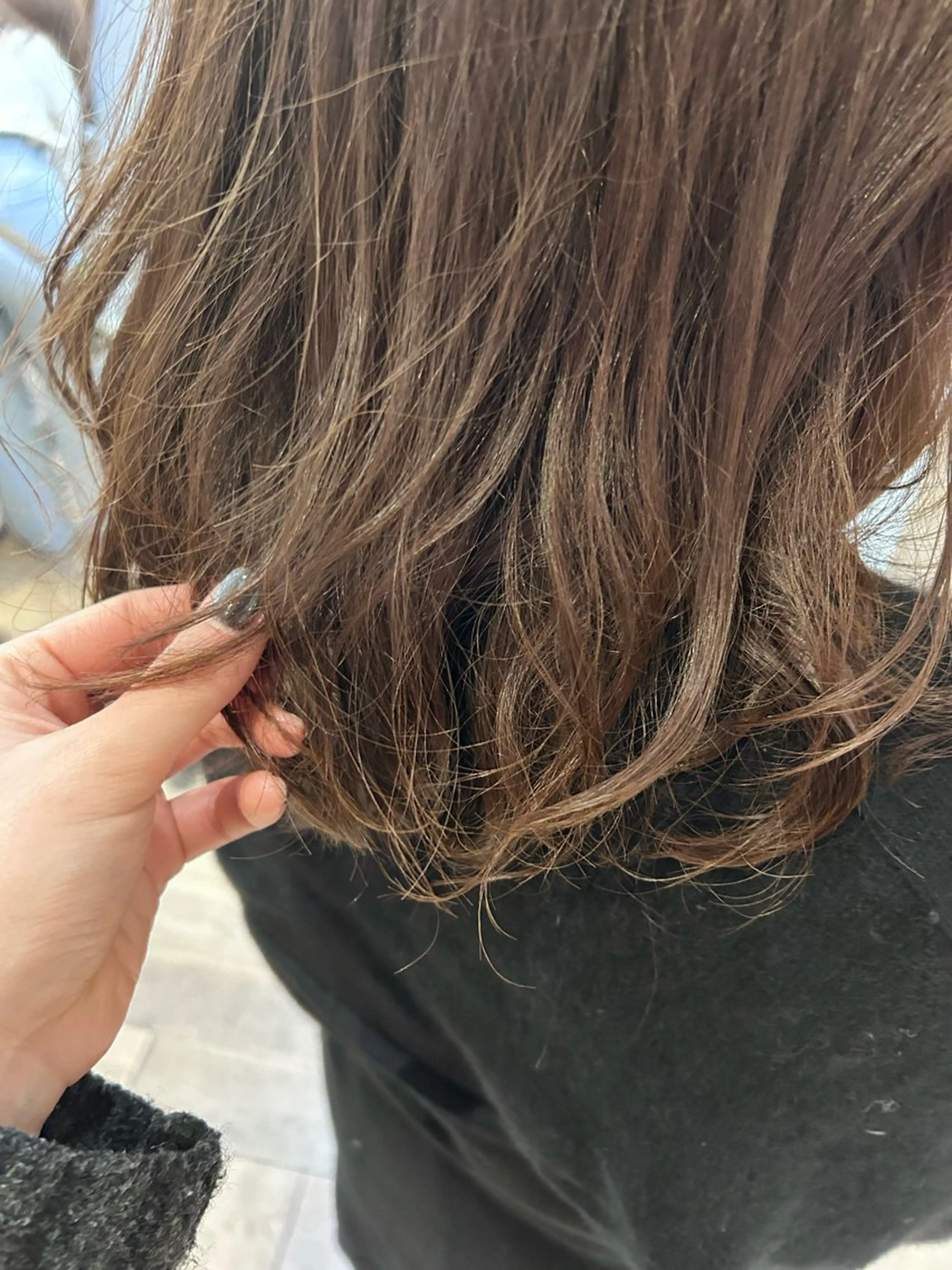 ミディアム ミディアムパーマ PIS／ NAHOのヘアスタイル