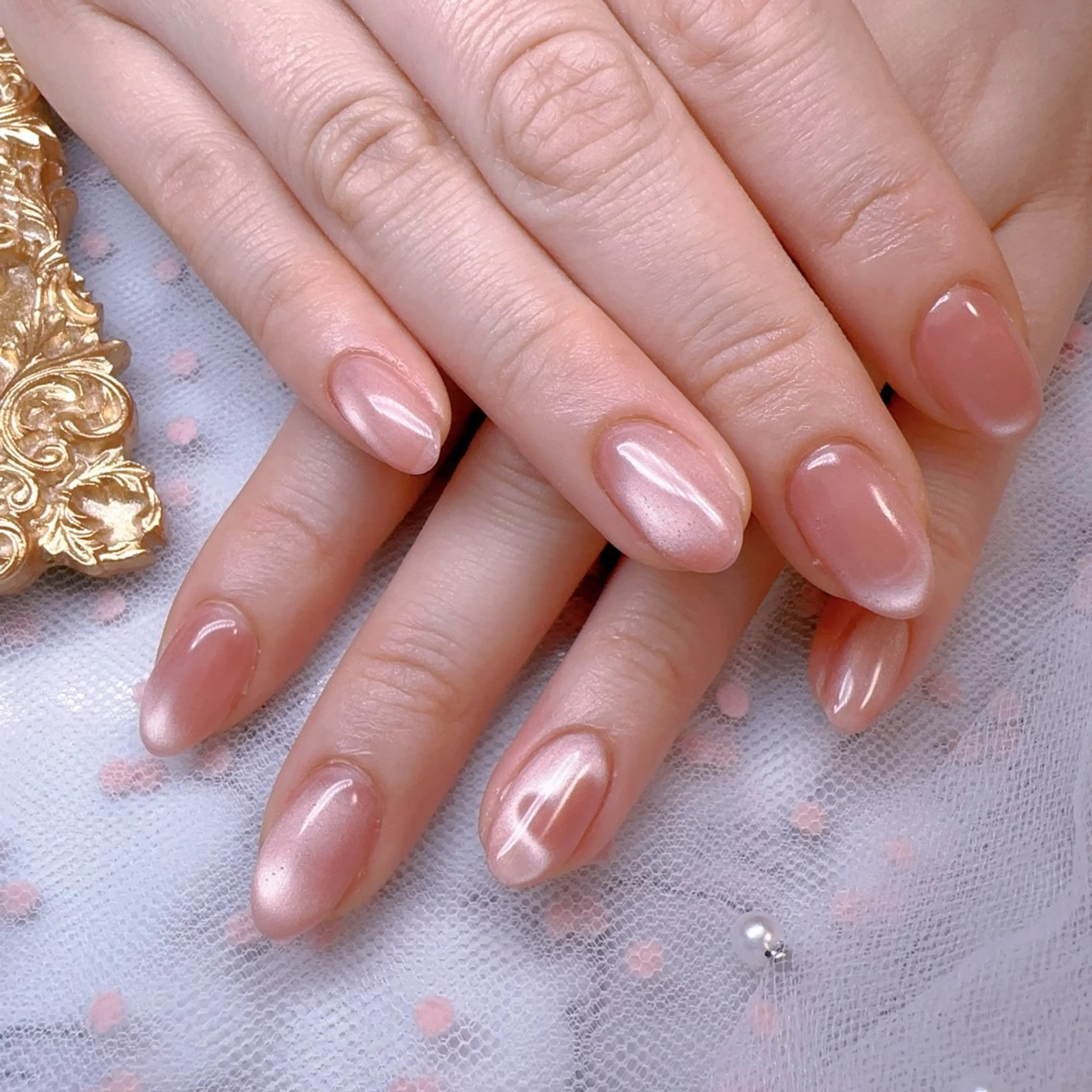 ネイル オーロラネイル フットネイル 韓国ネイル ラメ(グリッター) ラメグラデーション ハンドネイル Belle nail salon 新小岩のネイルデザイン