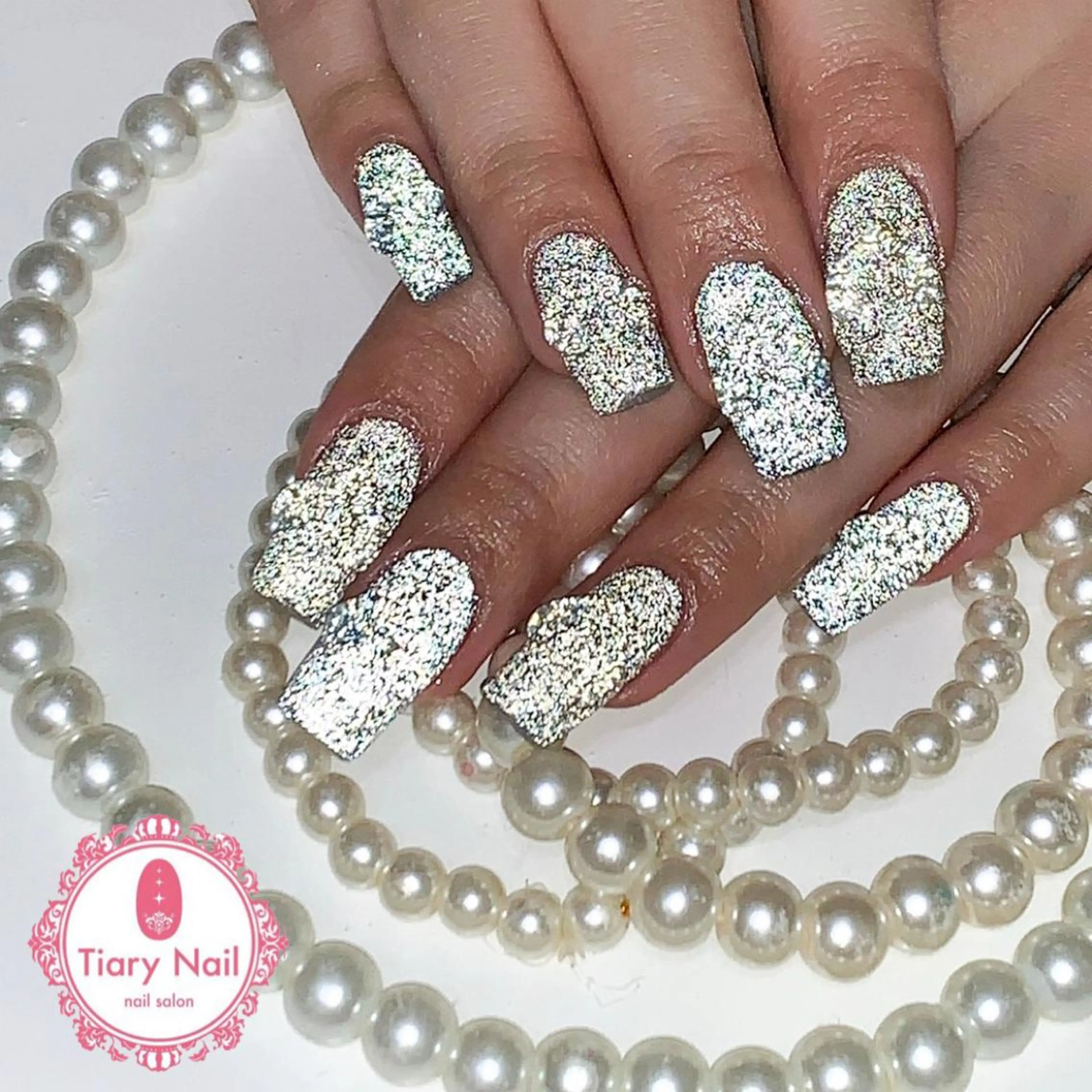 ネイル 桜ネイル クリアネイル フットネイル ジェルネイル キラキラネイル 💗🪽Tiary Nail🪽💗のネイルデザイン