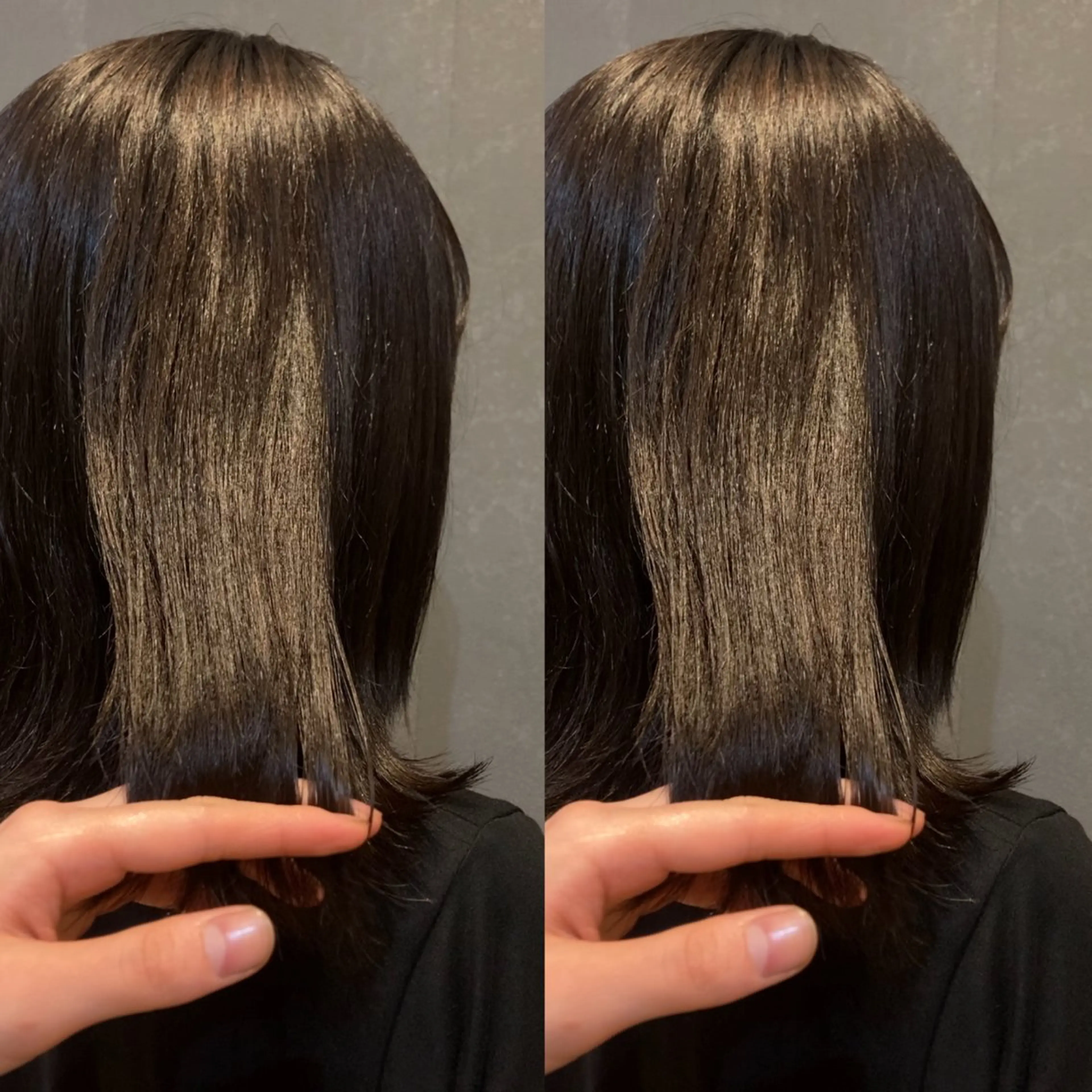 ミディアム カラー ブラウンカラー ナチュラルブラウン schon所属・み うのヘアスタイル