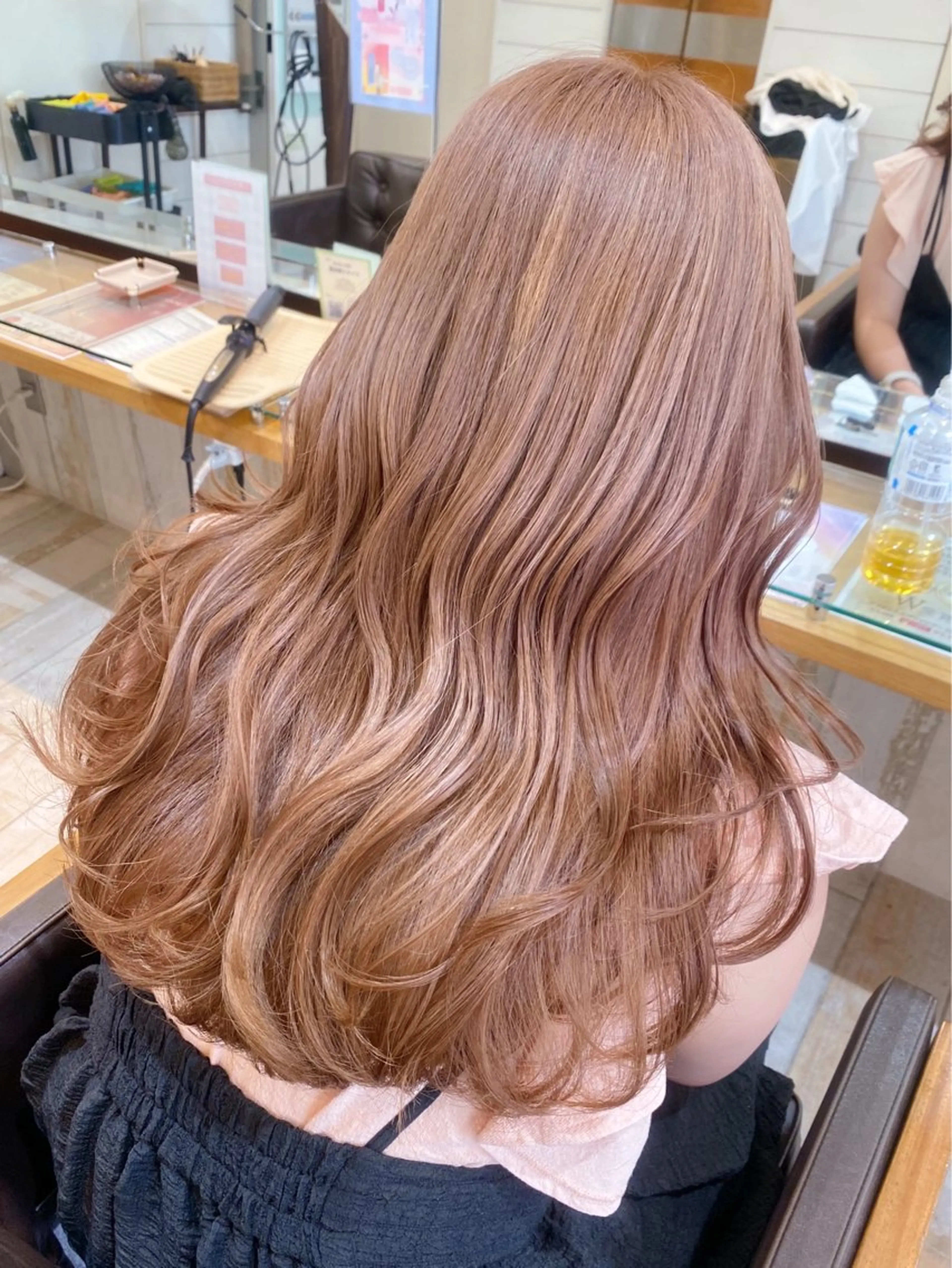 《❣️ミニモ限定40%off❣️》レディースカット＋髪質改善トリートメント✂️シャンプー＋コテ巻き付き💖の写真