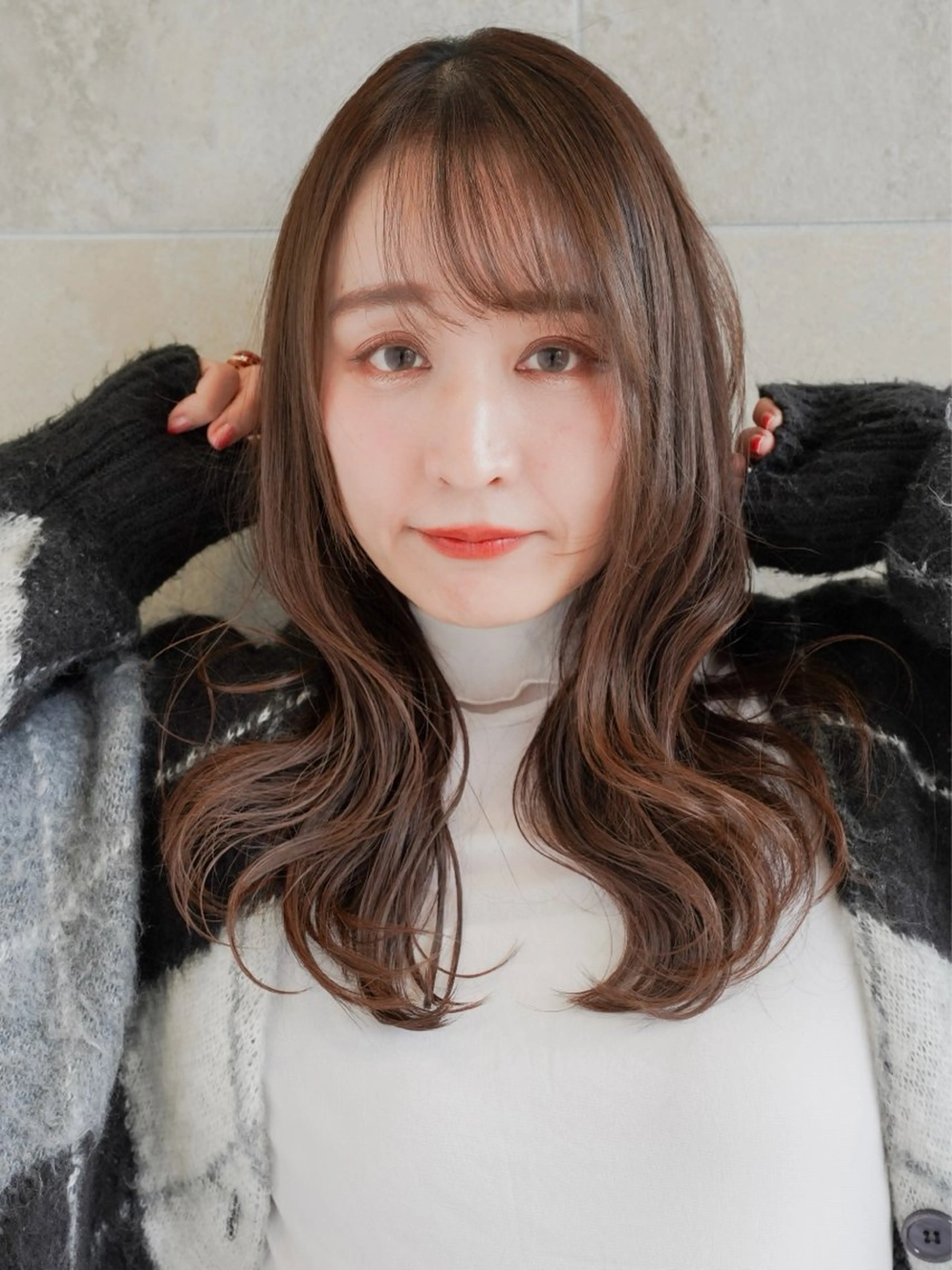 ロング カラー 江田 智沙穂のヘアスタイル