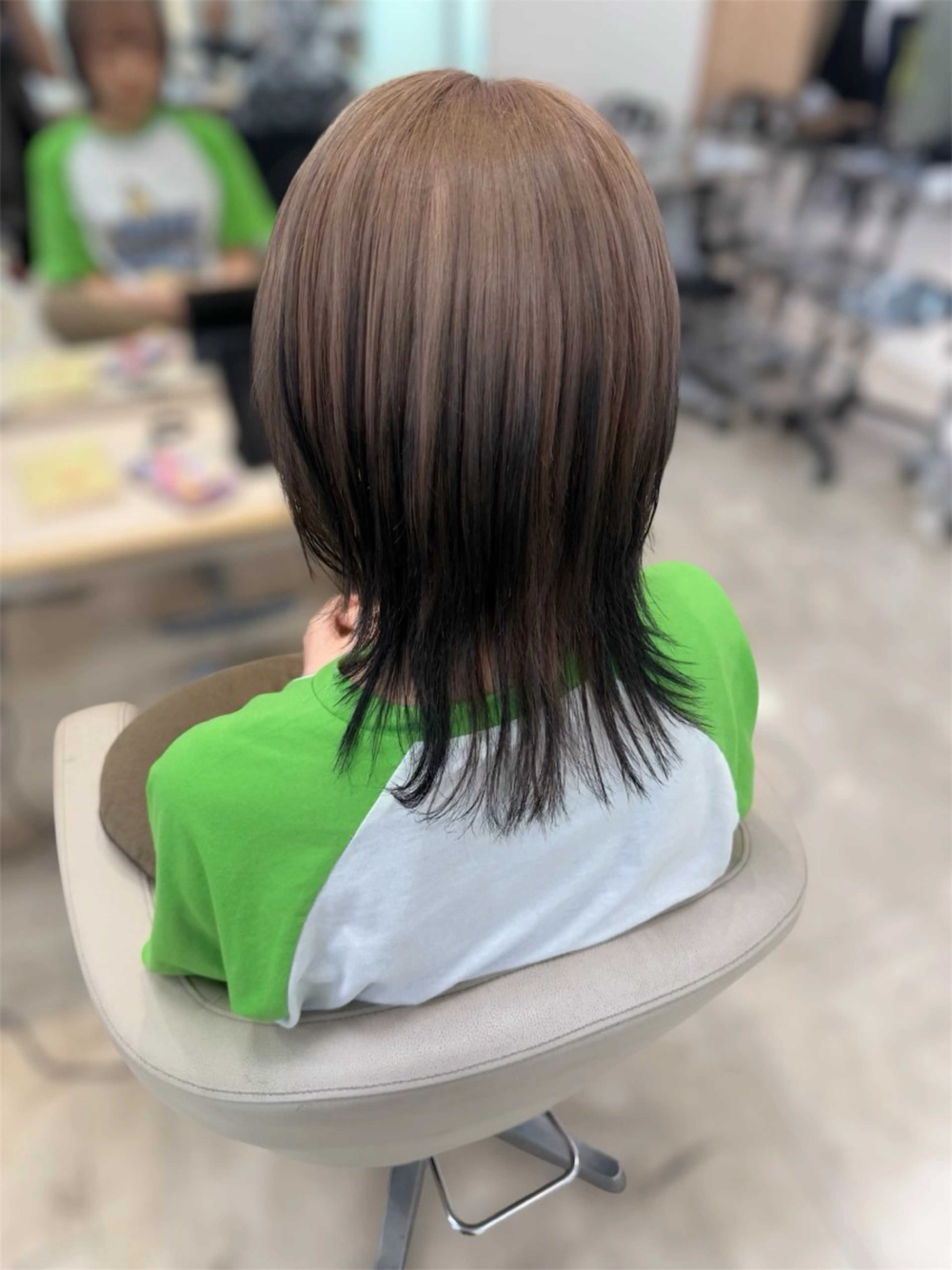 セミロング カラー ヘアアレンジ 🍒KIKUCHI KANAE🍒のヘアスタイル