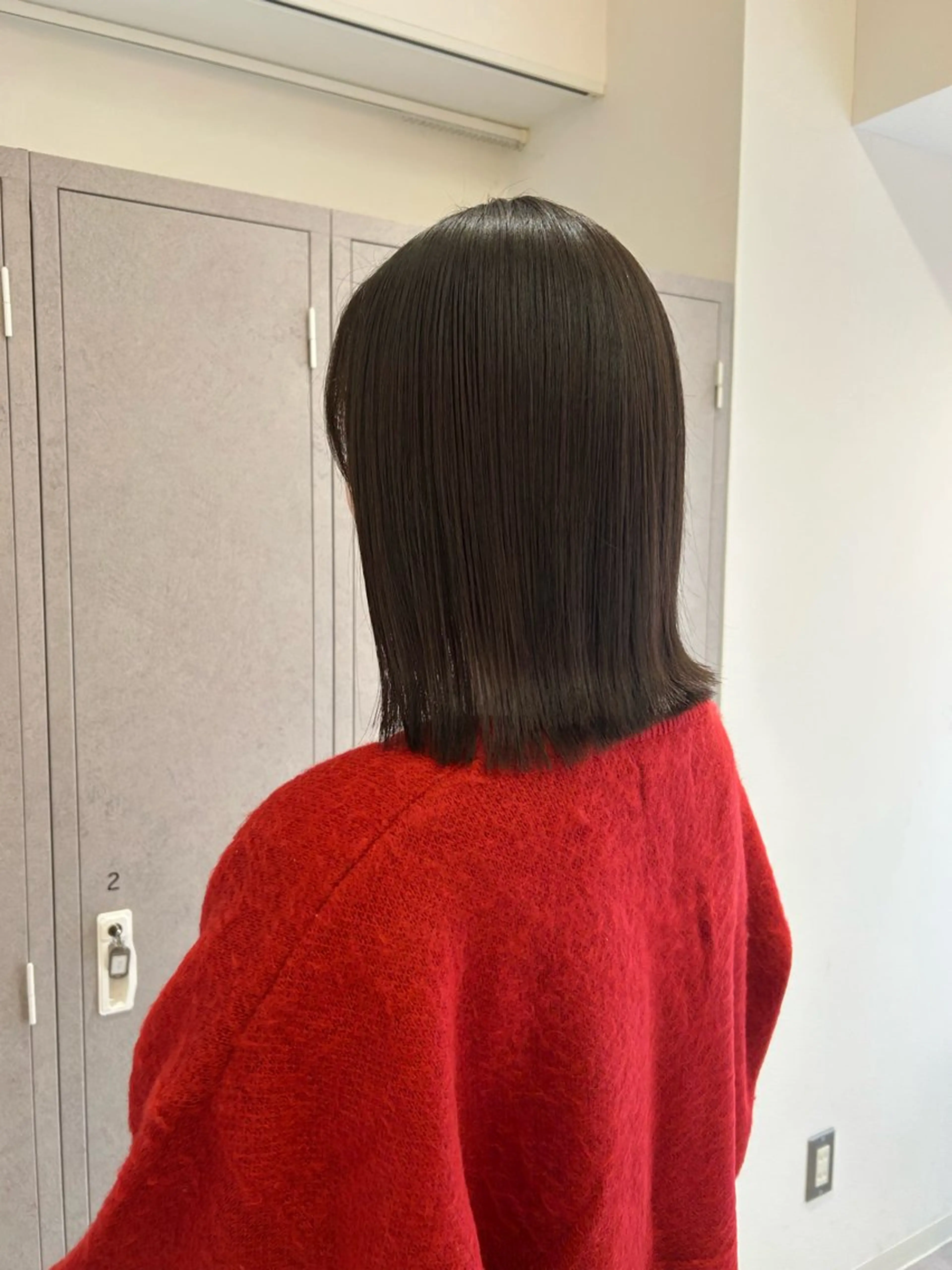 ショート 切りっぱなしボブ ボブ 髪質改善 ショートヘア トリートメント ayaka ［sou］のヘアスタイル