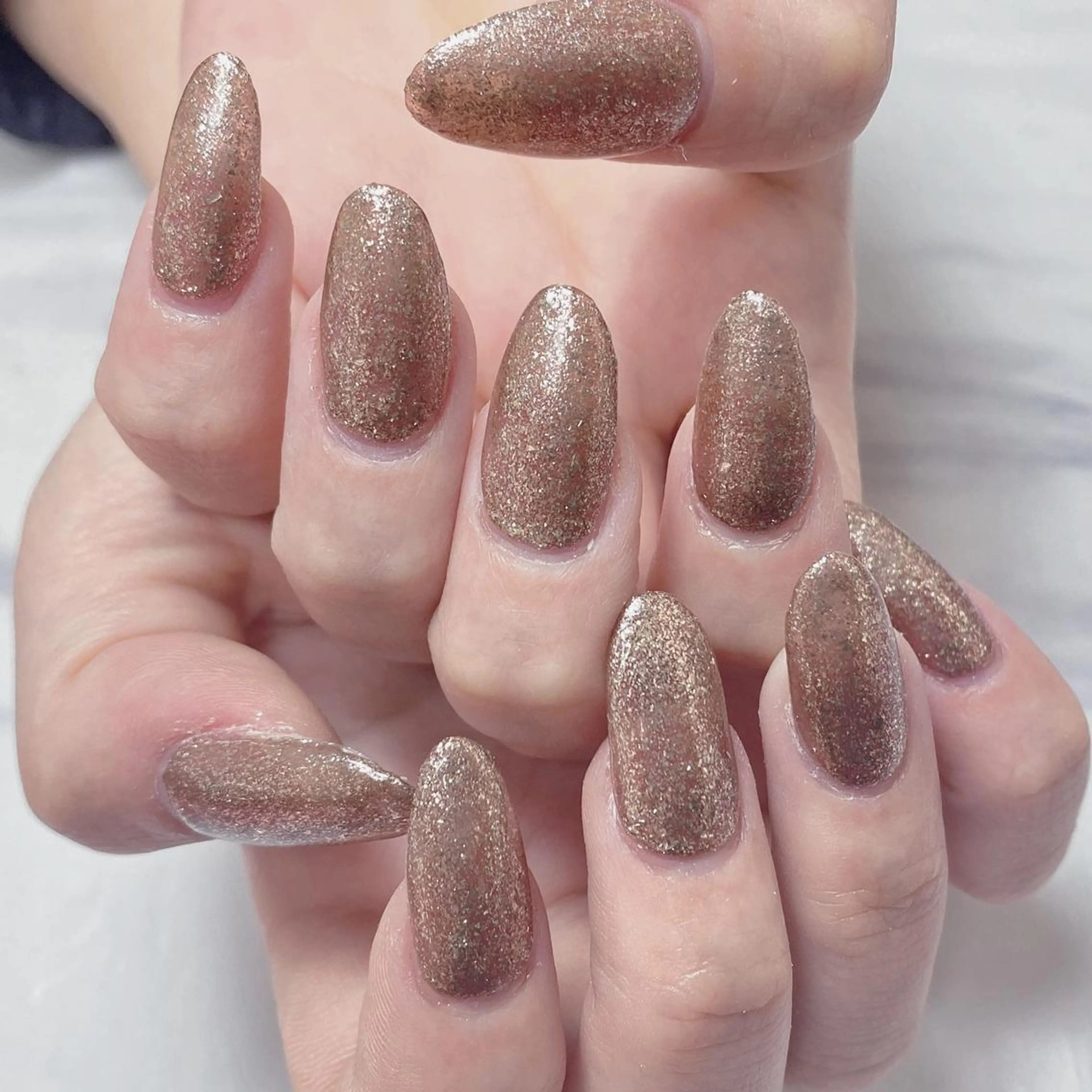 ネイル アートネイル オーロラネイル ガーリー キラキラネイル 韓国ネイル ハンドネイル ハンドケア Diamond 🚢のネイルデザイン