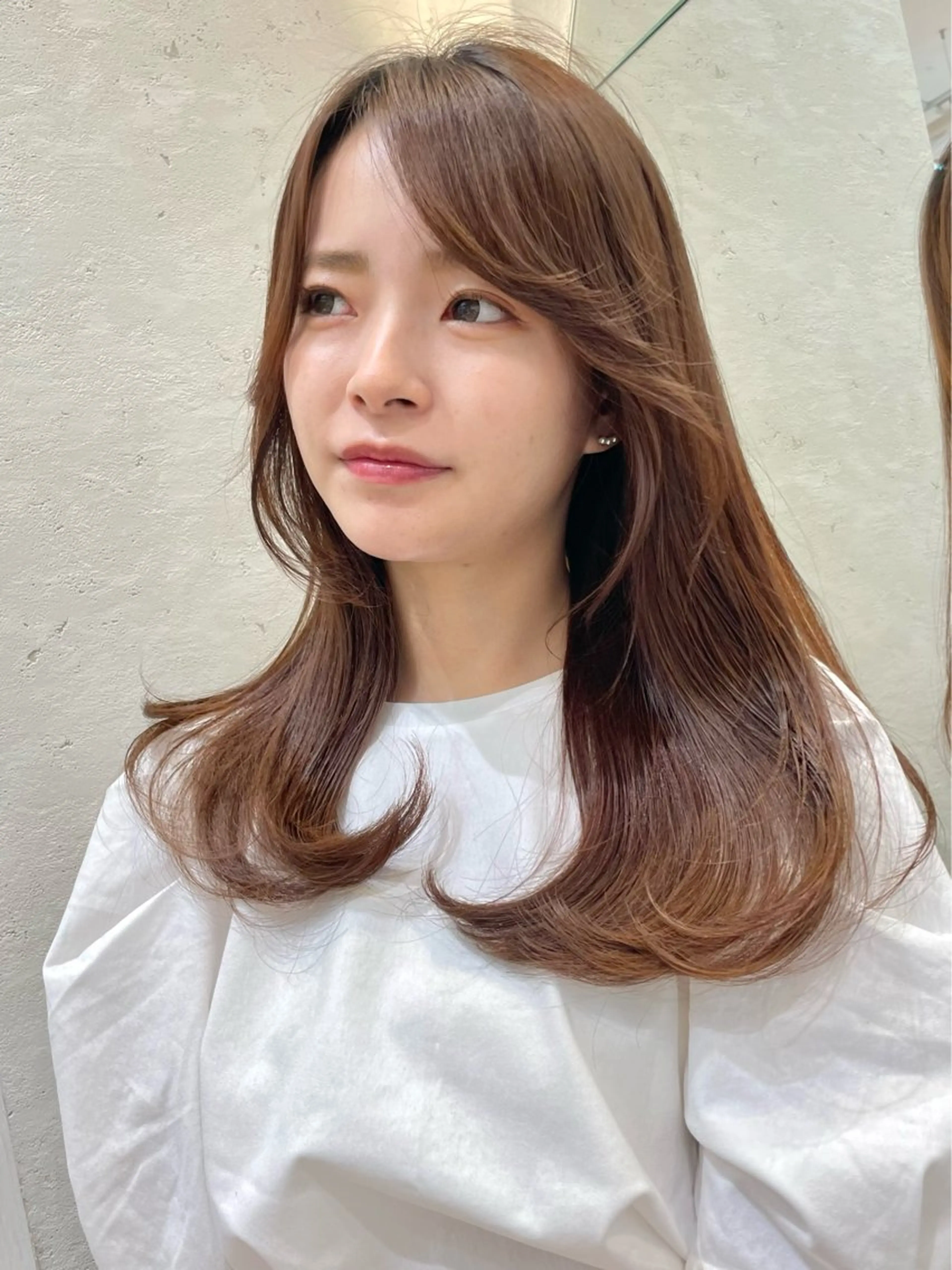 セミロング カット ヘアカラー トリートメント 産休中2026.4月 復帰予定/野崎華代のヘアスタイル