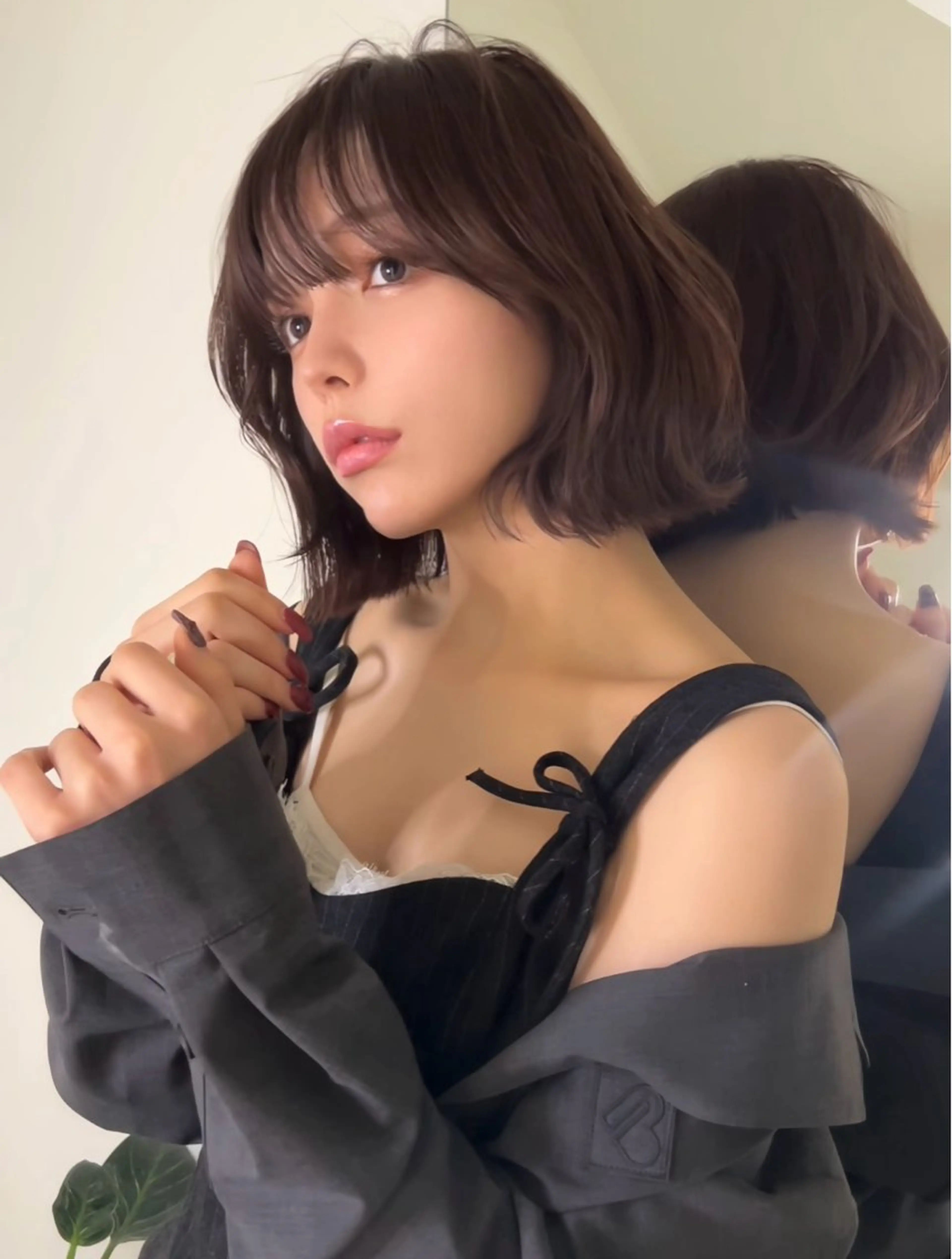 ショート カラー ケアカラー トリートメント カット ヘアカラー 小顔ボブ jilblanカホのヘアスタイル