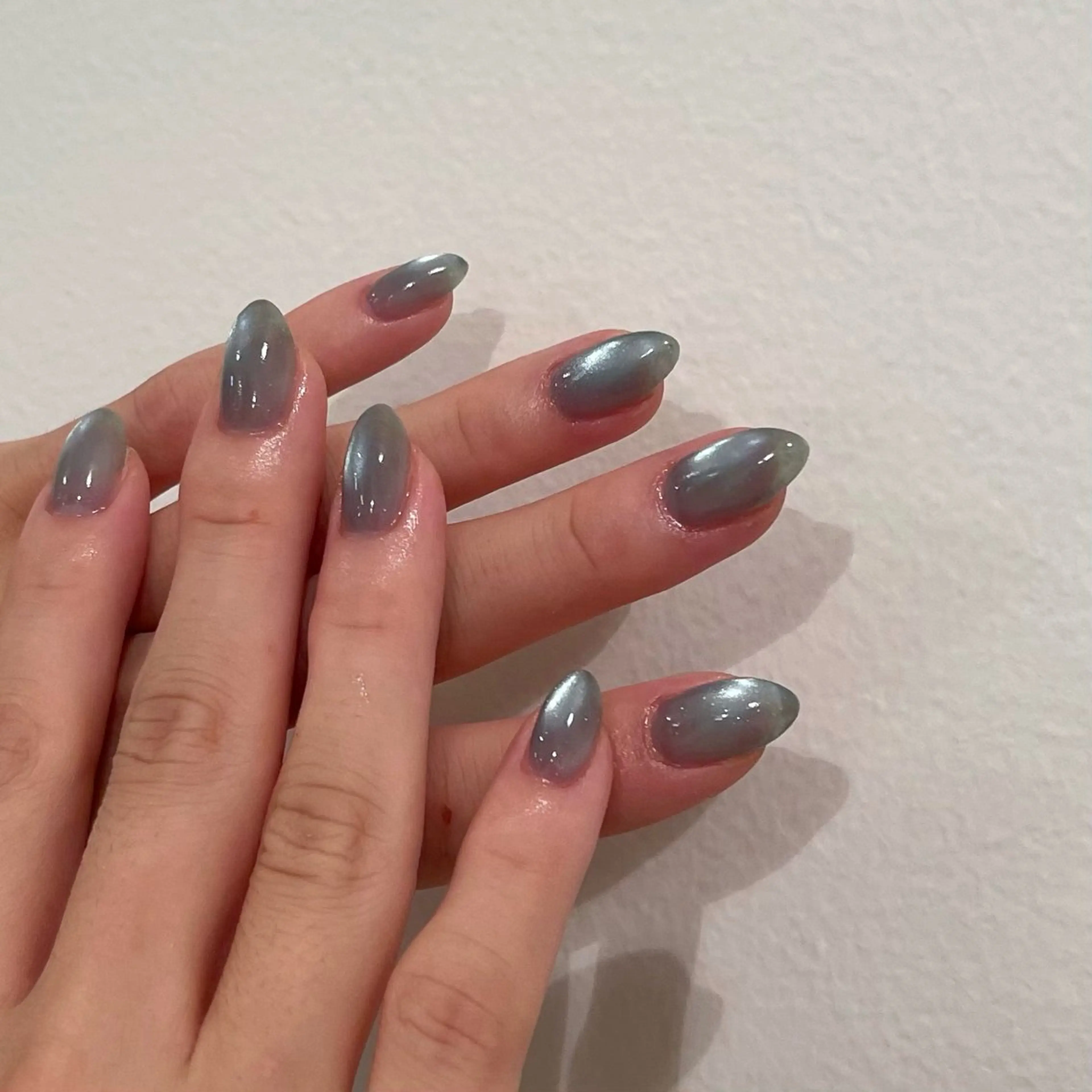 ネイル 韓国ネイル マグネットネイル 夏ネイル petit所属・Yuka ネイリストのネイルデザイン