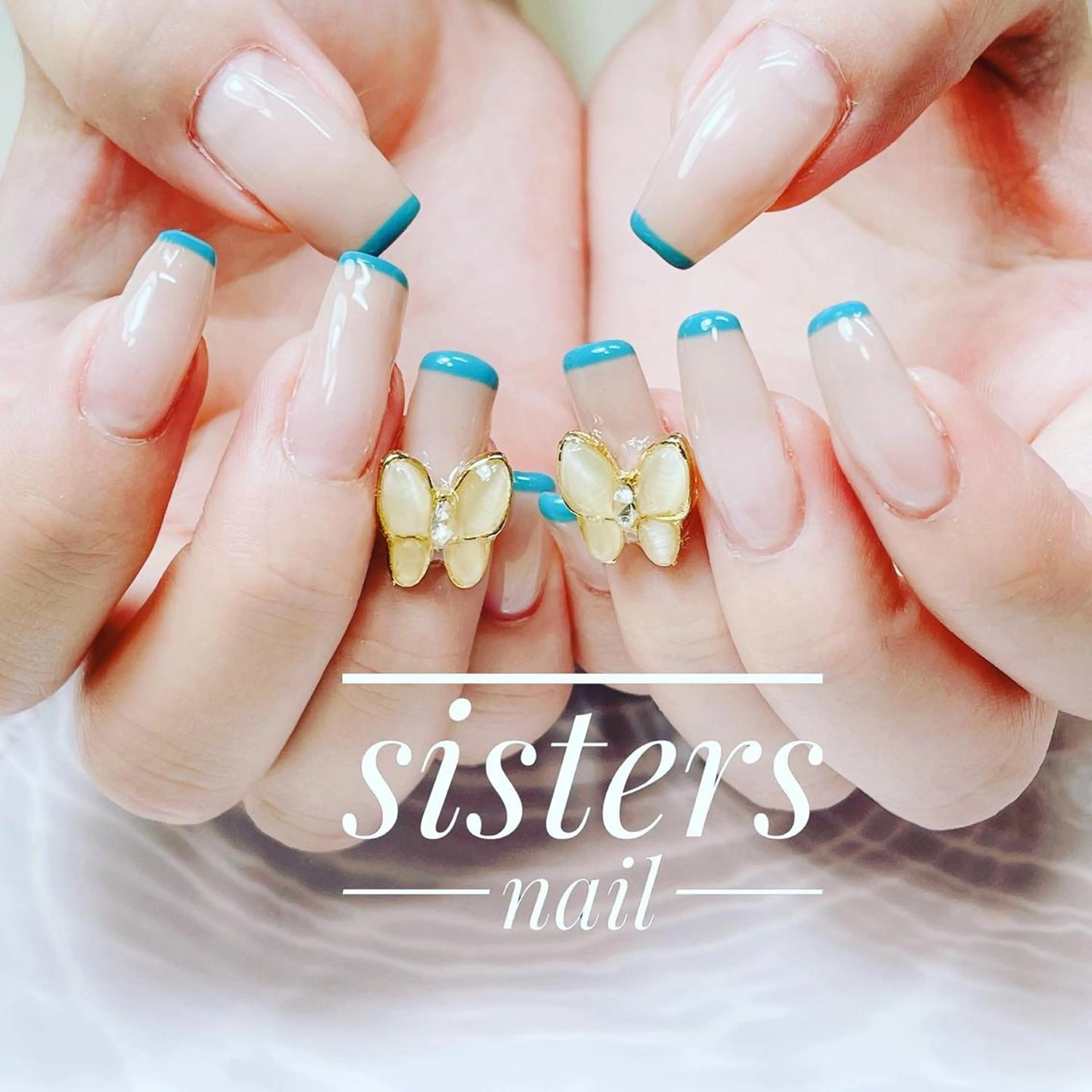 ネイル アートネイル フレンチネイル sisters nail.fのネイルデザイン