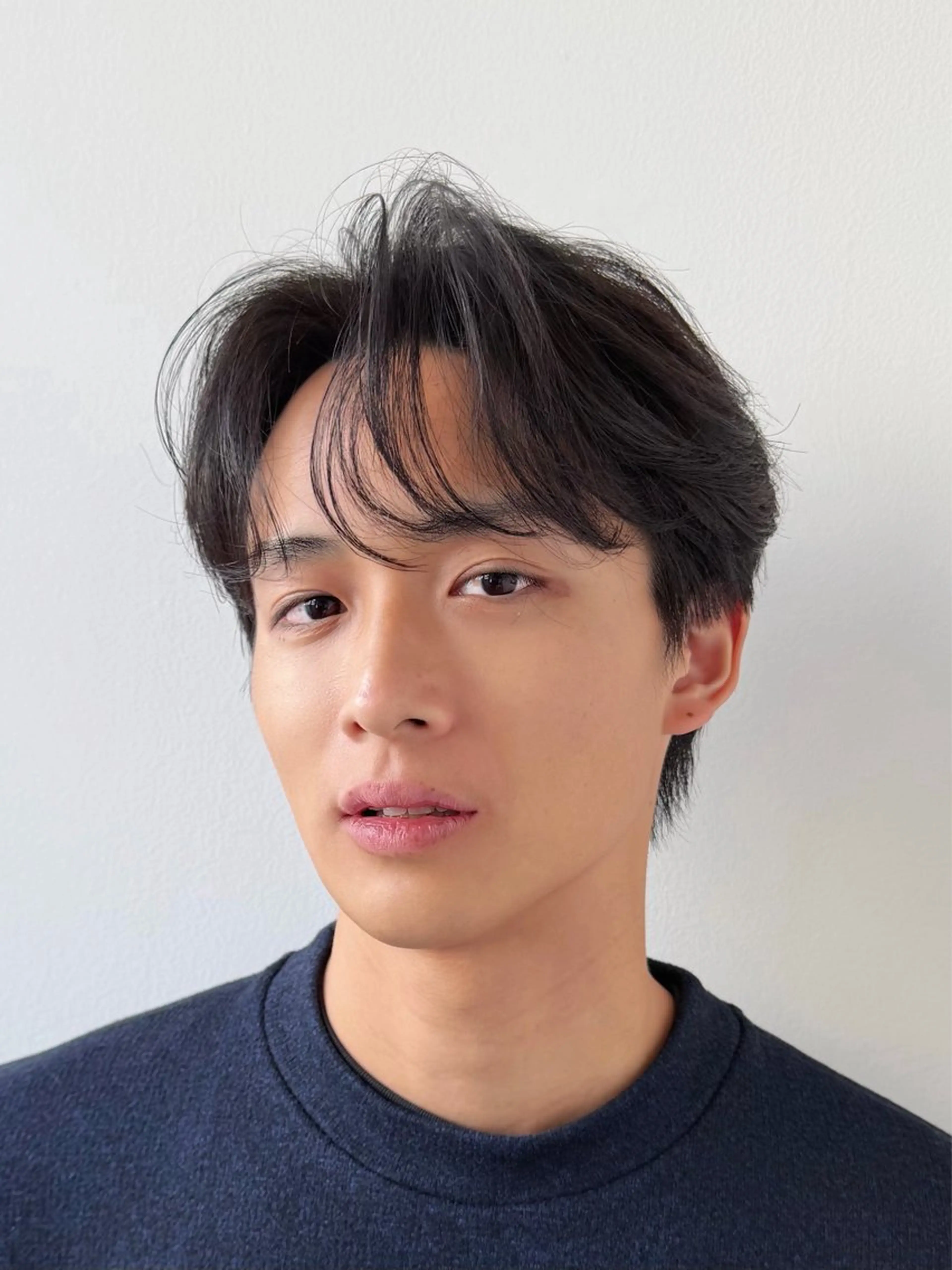 ミディアム パーマ メンズ ミディアムパーマ メンズパーマ ニュアンスパーマ カット パーマ トリートメント メンズパーマ/ メンズカット/平木のヘアスタイル