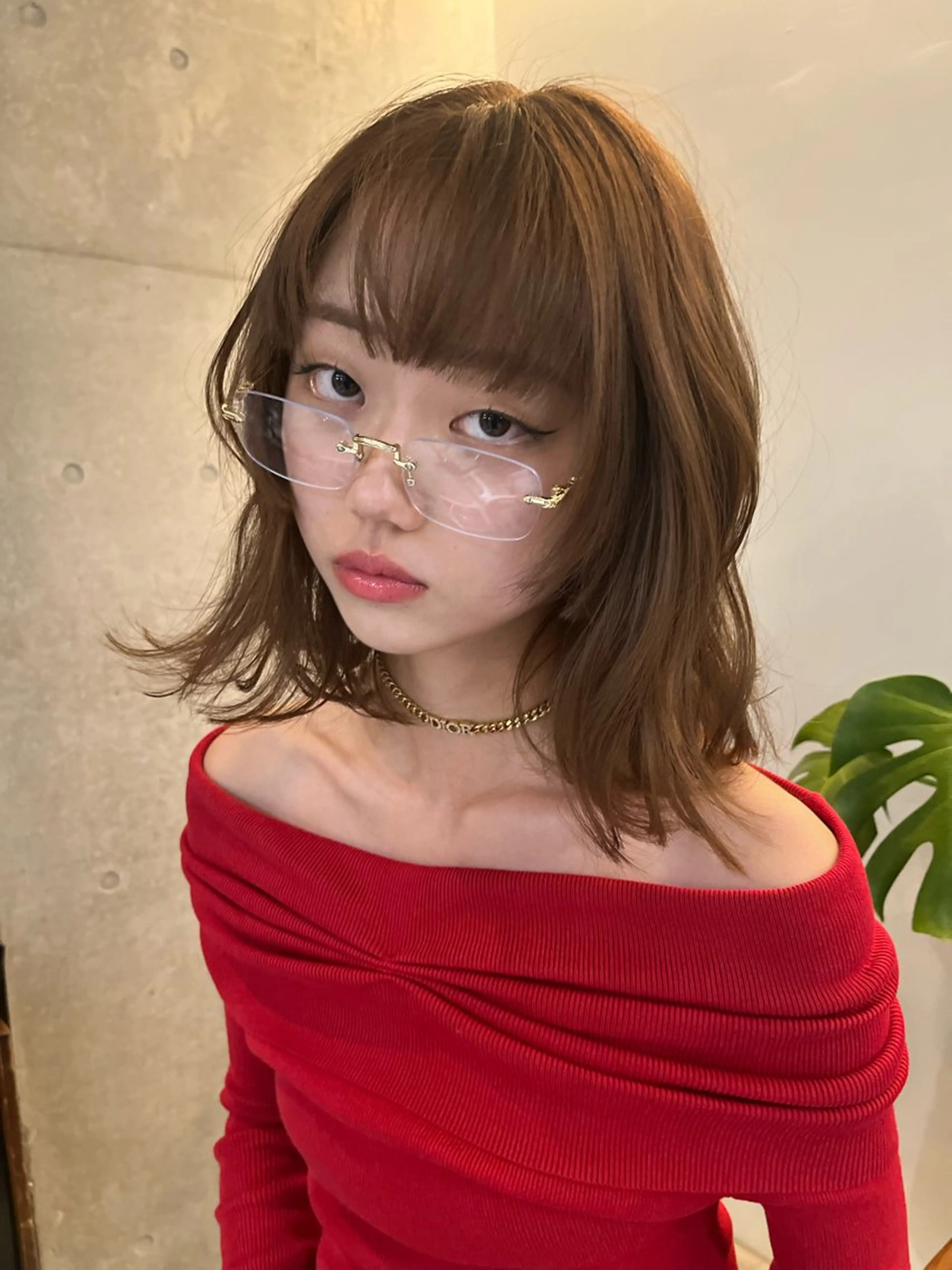 ミディアム レイヤーカット\ウル フ　chinatsuのヘアスタイル