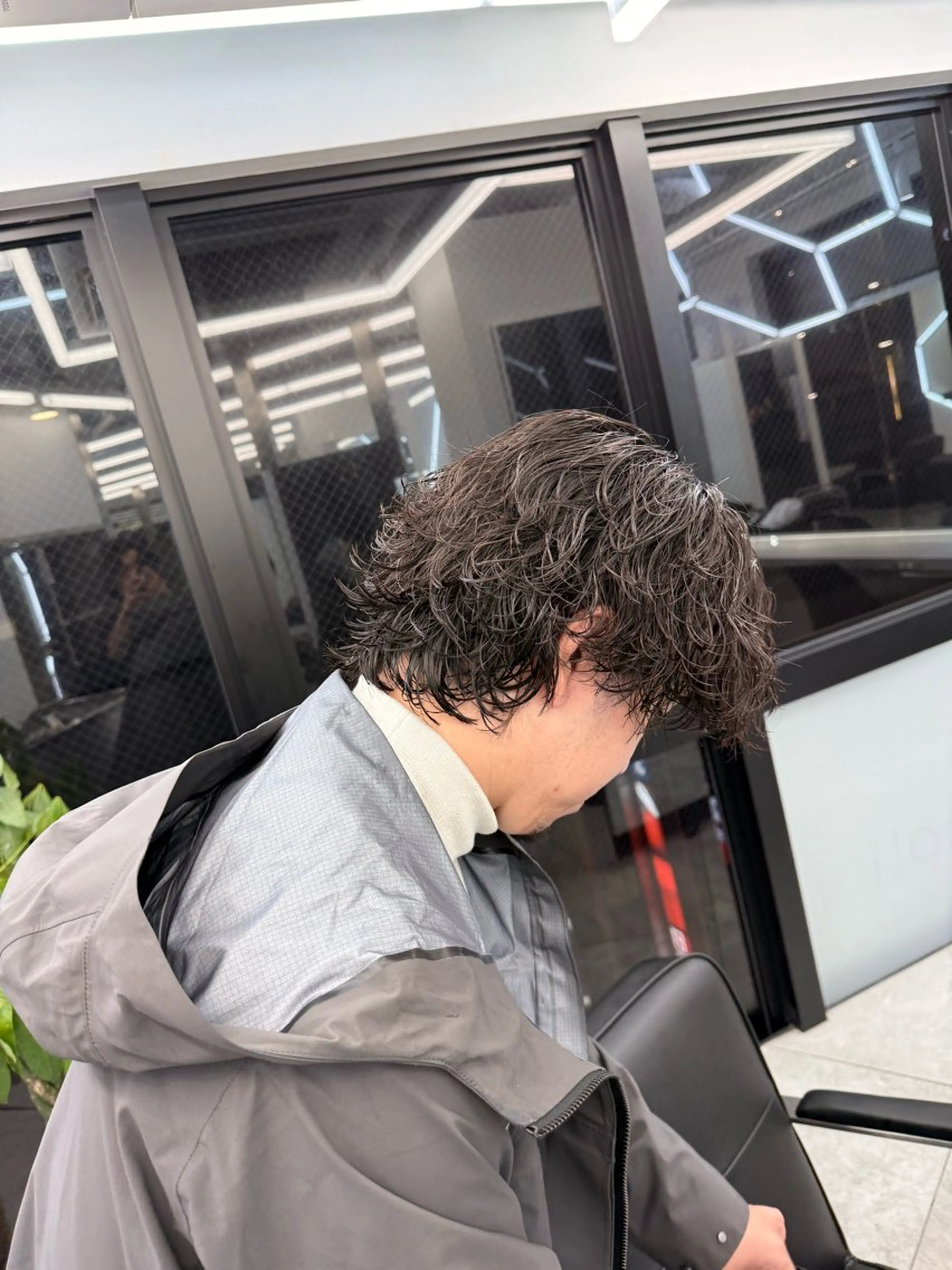 ミディアム パーマ メンズ カット パーマ メンズ特化美容師/ 四辻 凱斗のヘアスタイル