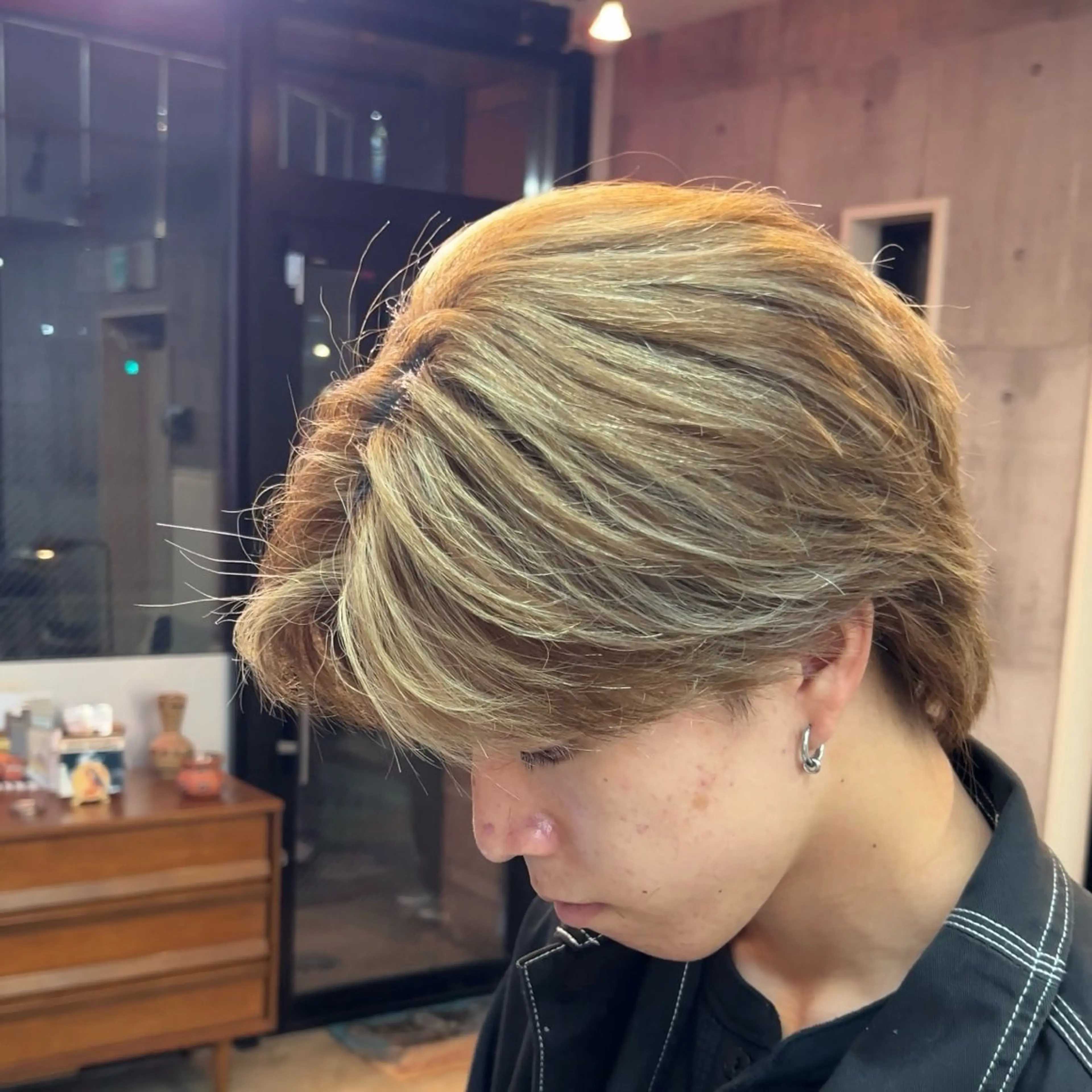 ミディアム カラー ヘアアレンジ メンズ ヘアカラー ✂️パーマ職人✂️ 相模大野/町田カラーのヘアスタイル