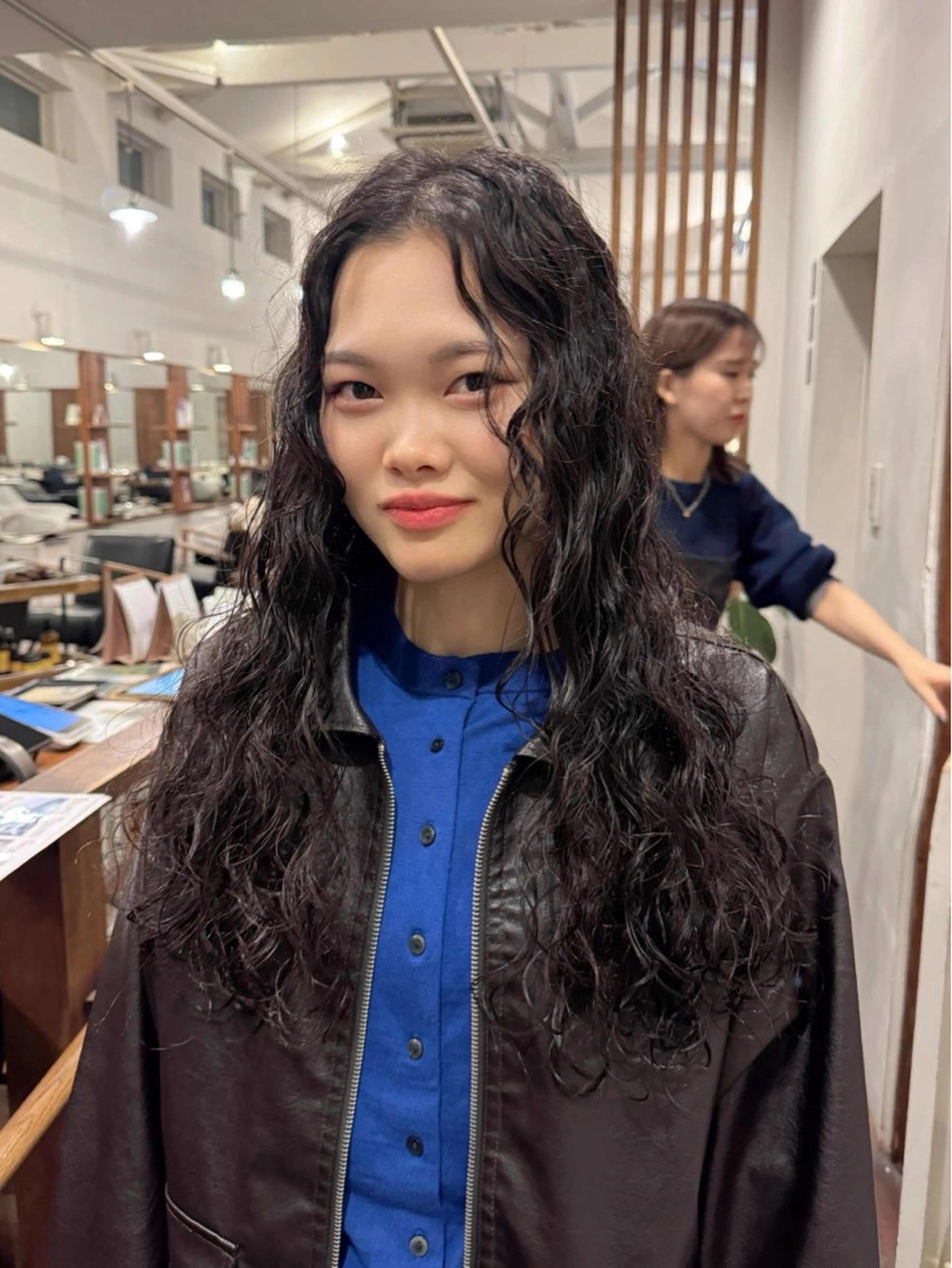 ロング パーマ カット パーマ MOK大阪梅田店 Asahiのヘアスタイル