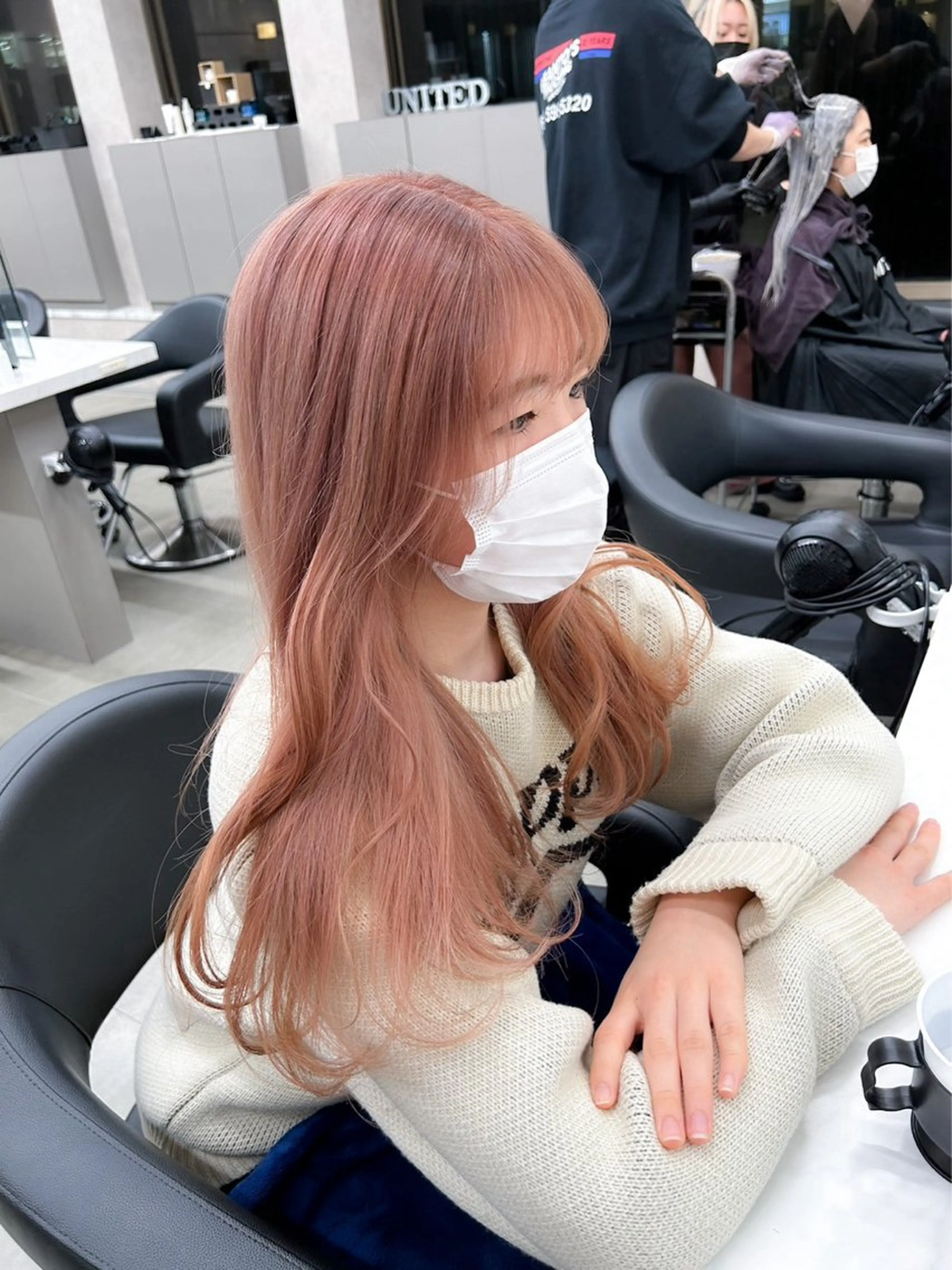 セミロング カラー ヘアカラー トリートメント ヘッドスパ ヘアセット 表参道ハッシュカット レイヤー/リノンのヘアスタイル