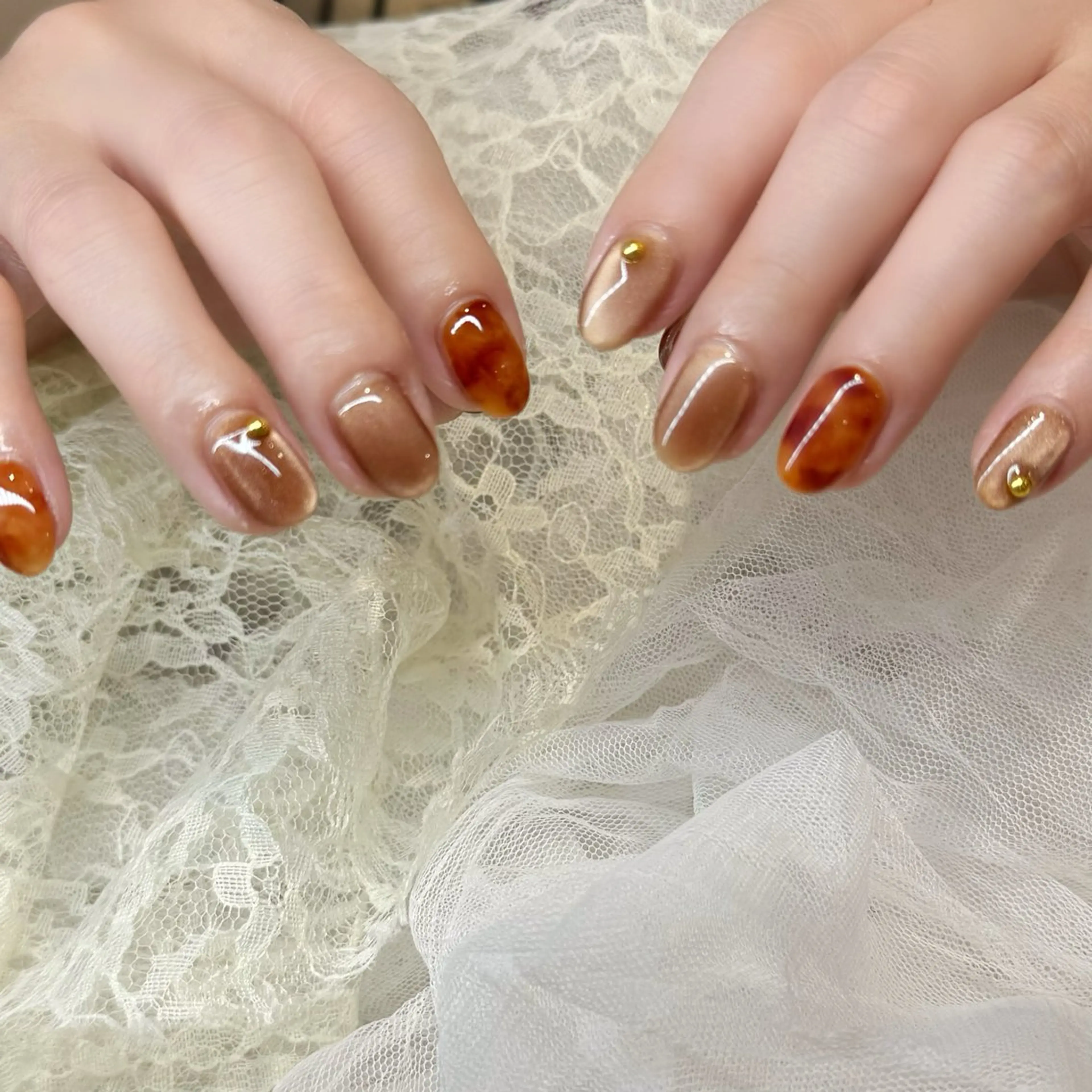 ネイル ハンドネイル 新井 ひなののネイルデザイン