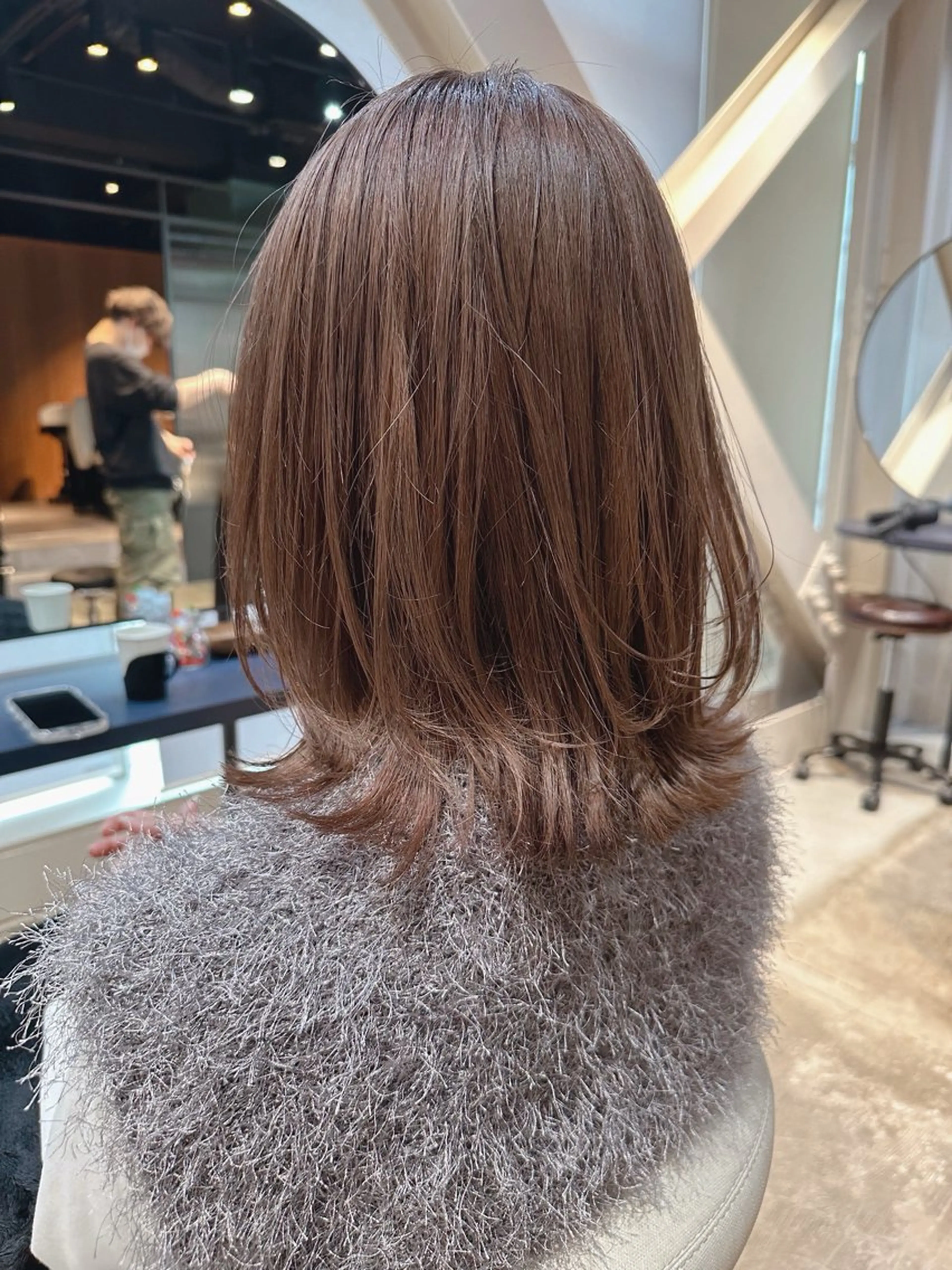 ミディアム カット ヘアカラー トリートメント もりやま ✂️のヘアスタイル