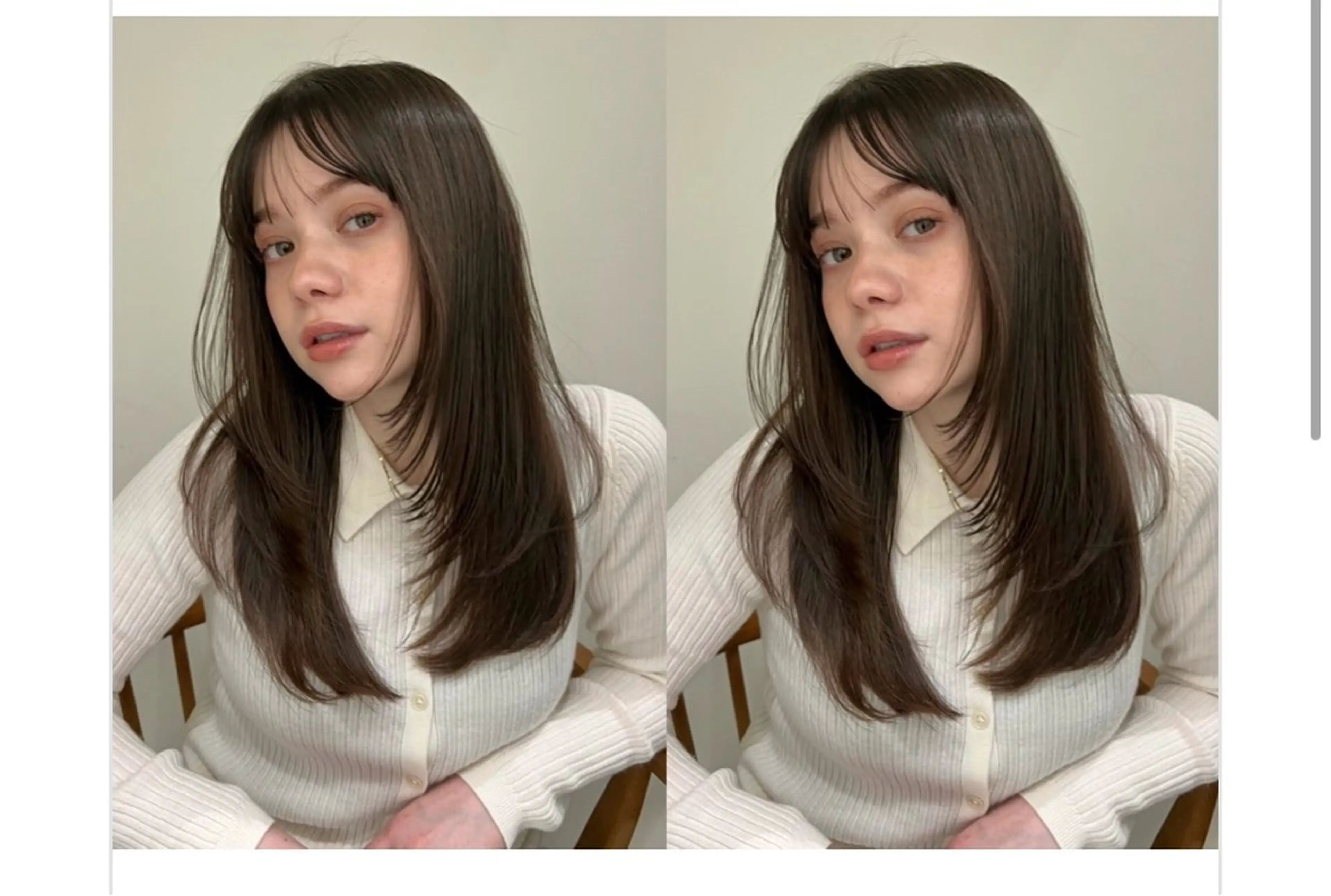 ロング トリートメント 小顔ボブ jilblanカホのヘアスタイル