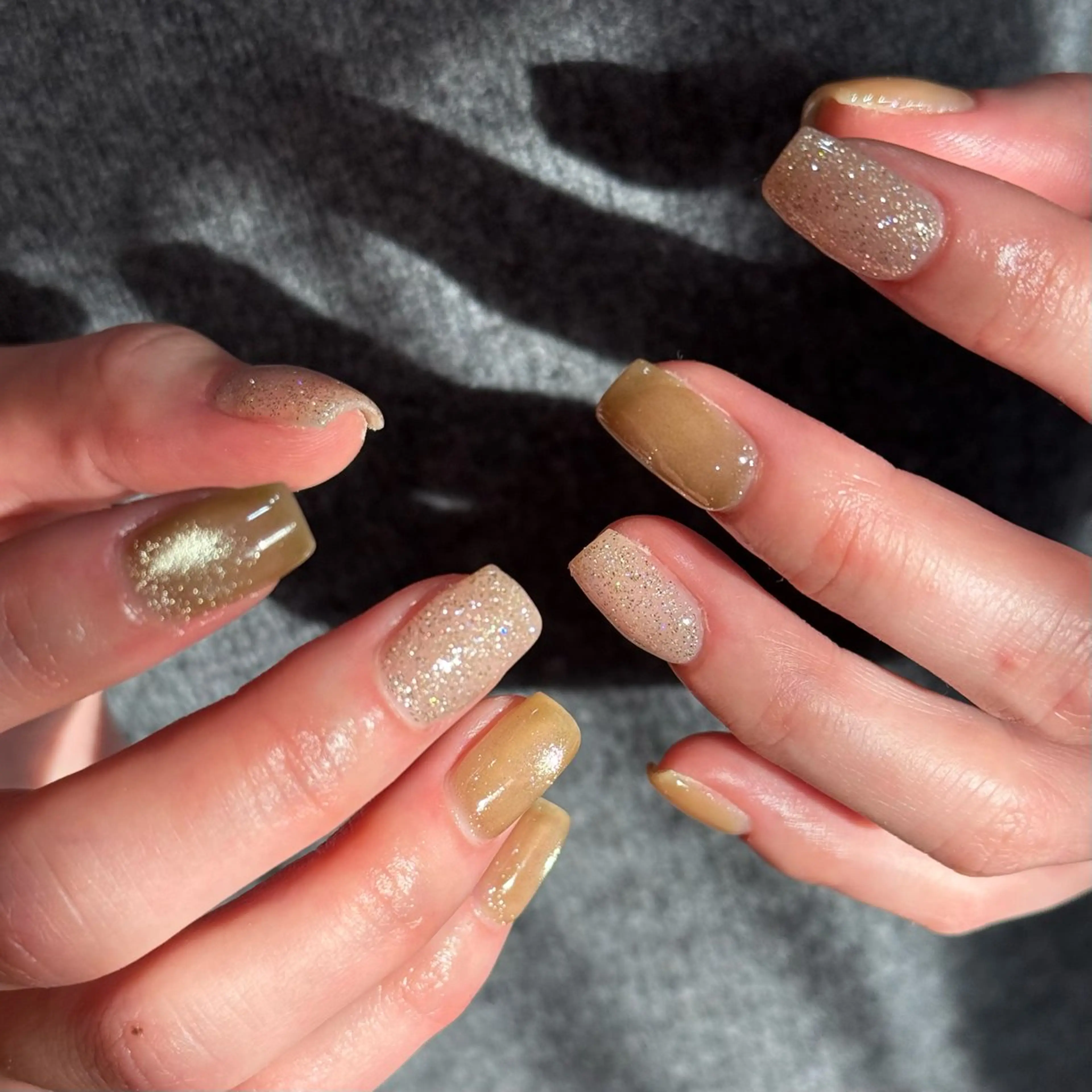 オフあり｜シンプルアートネイルの写真