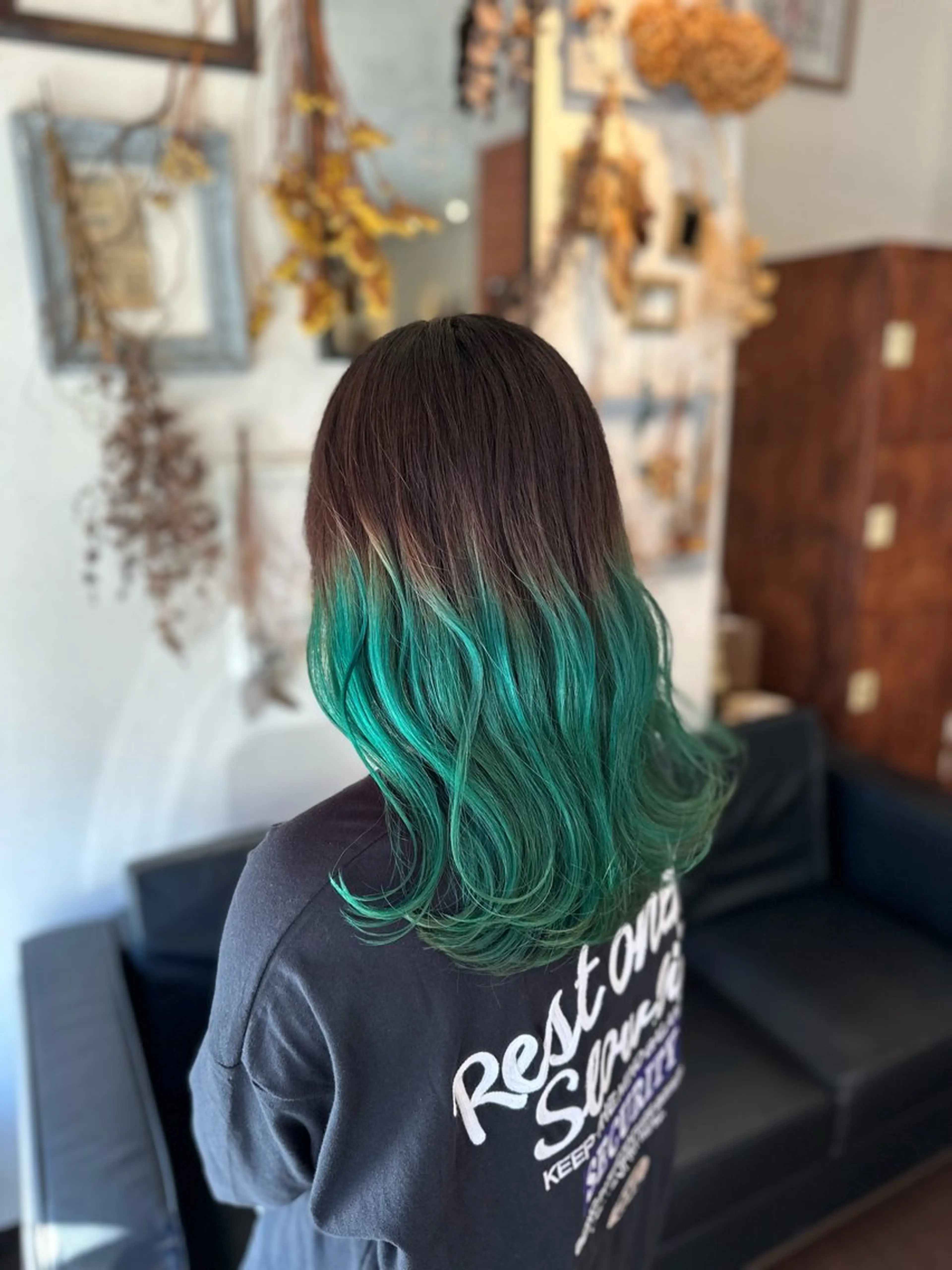 ロング カラー グラデーションカラー インナーカラー指名 No.1菊池柊真のヘアスタイル