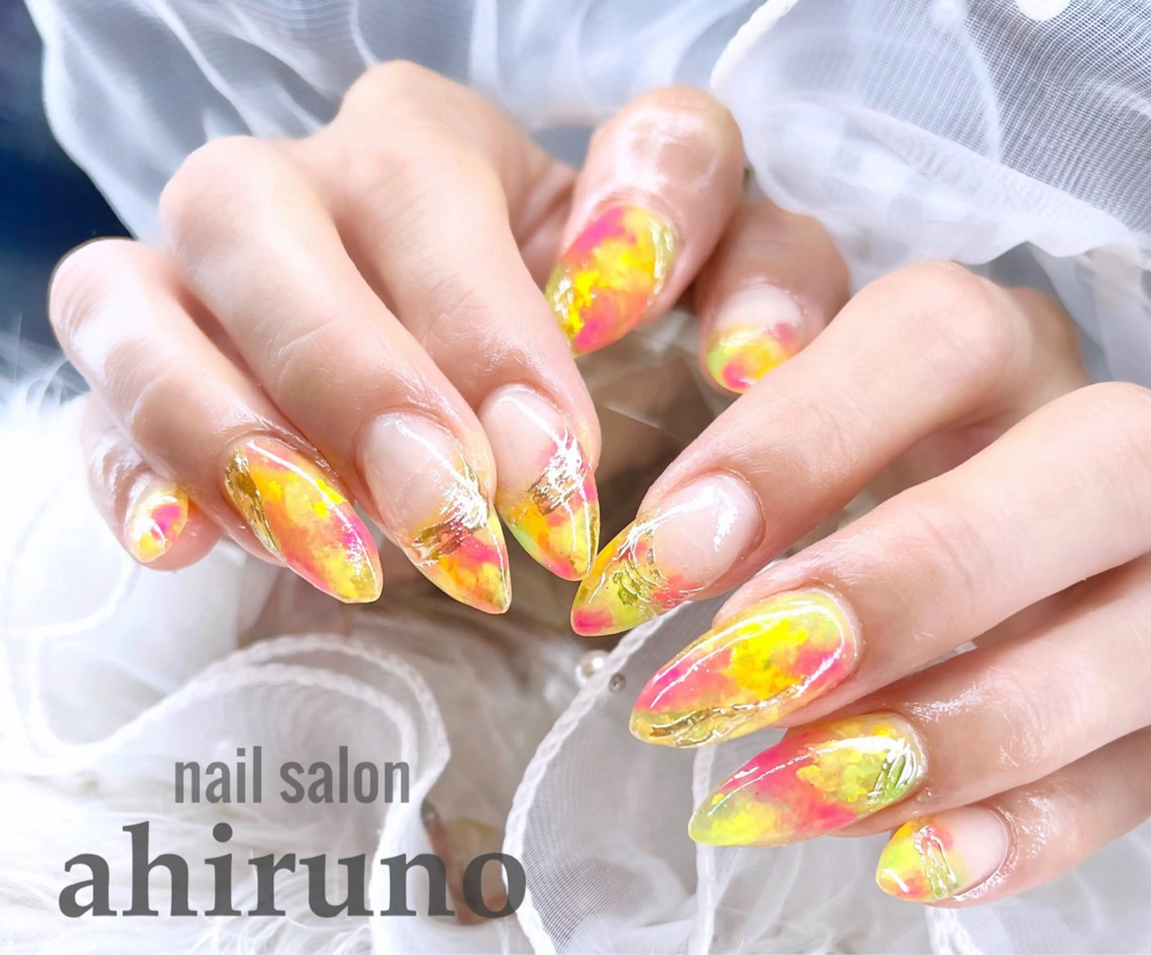 ネイル 夏ネイル ハンドネイル ａｈｉｒｕｎｏ ✿ ｙｕiのネイルデザイン