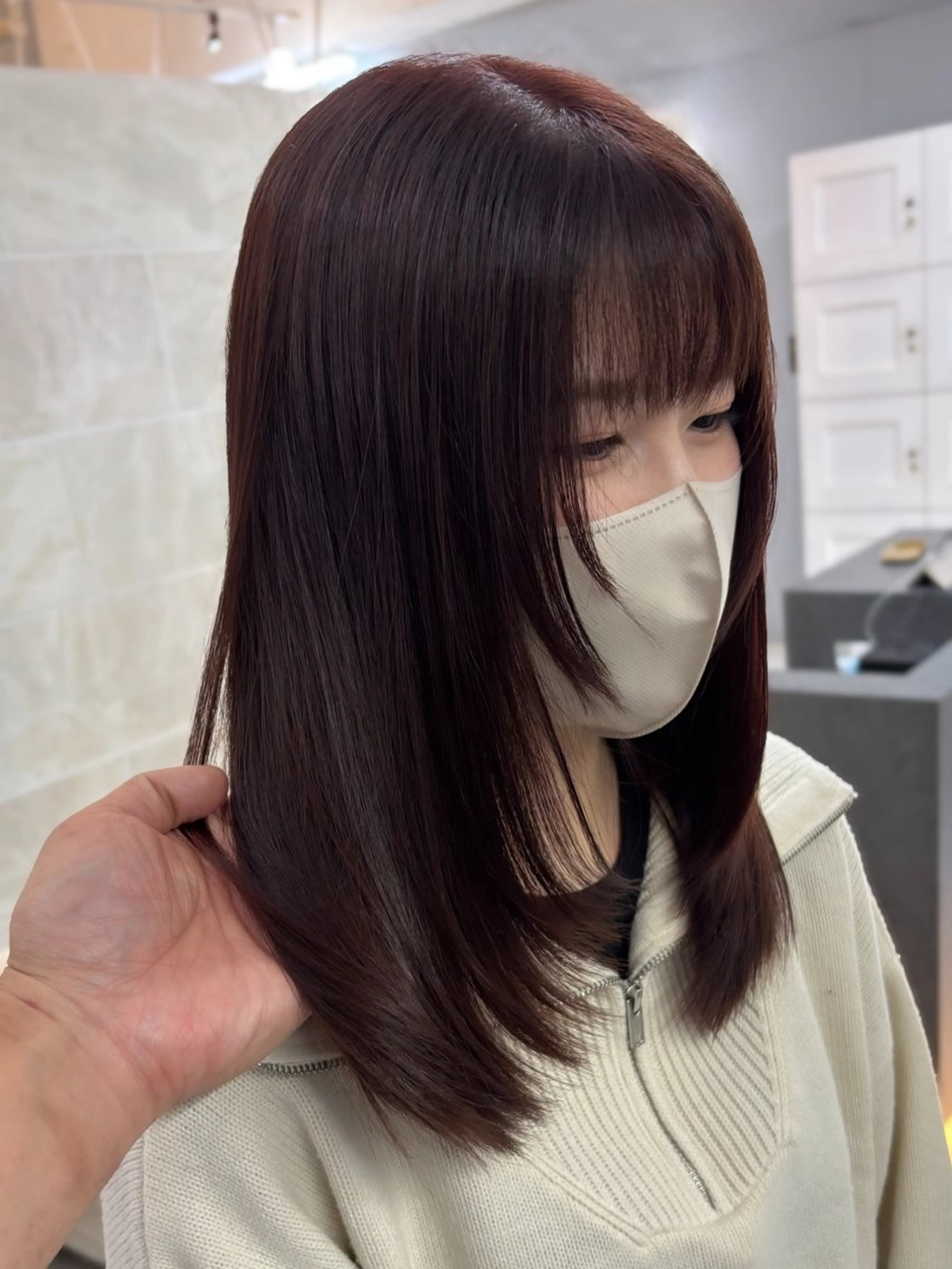 ミディアム hair atelier OZ 桑野店所属・佐藤 宰のヘアスタイル