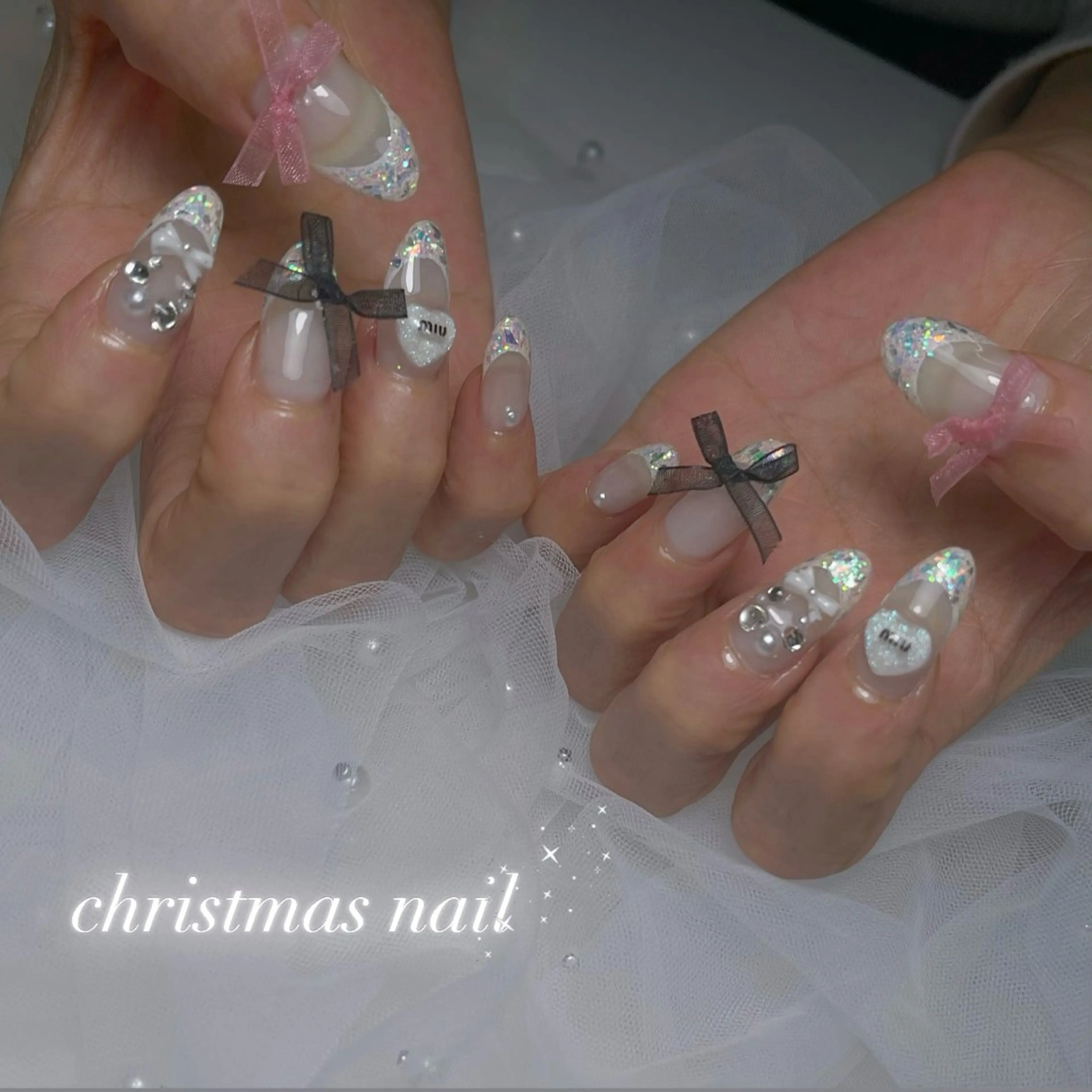 ネイル アートネイル 長さ出し ジェルネイル 韓国ネイル 持ち込み ハンドネイル RE SALONのネイルデザイン