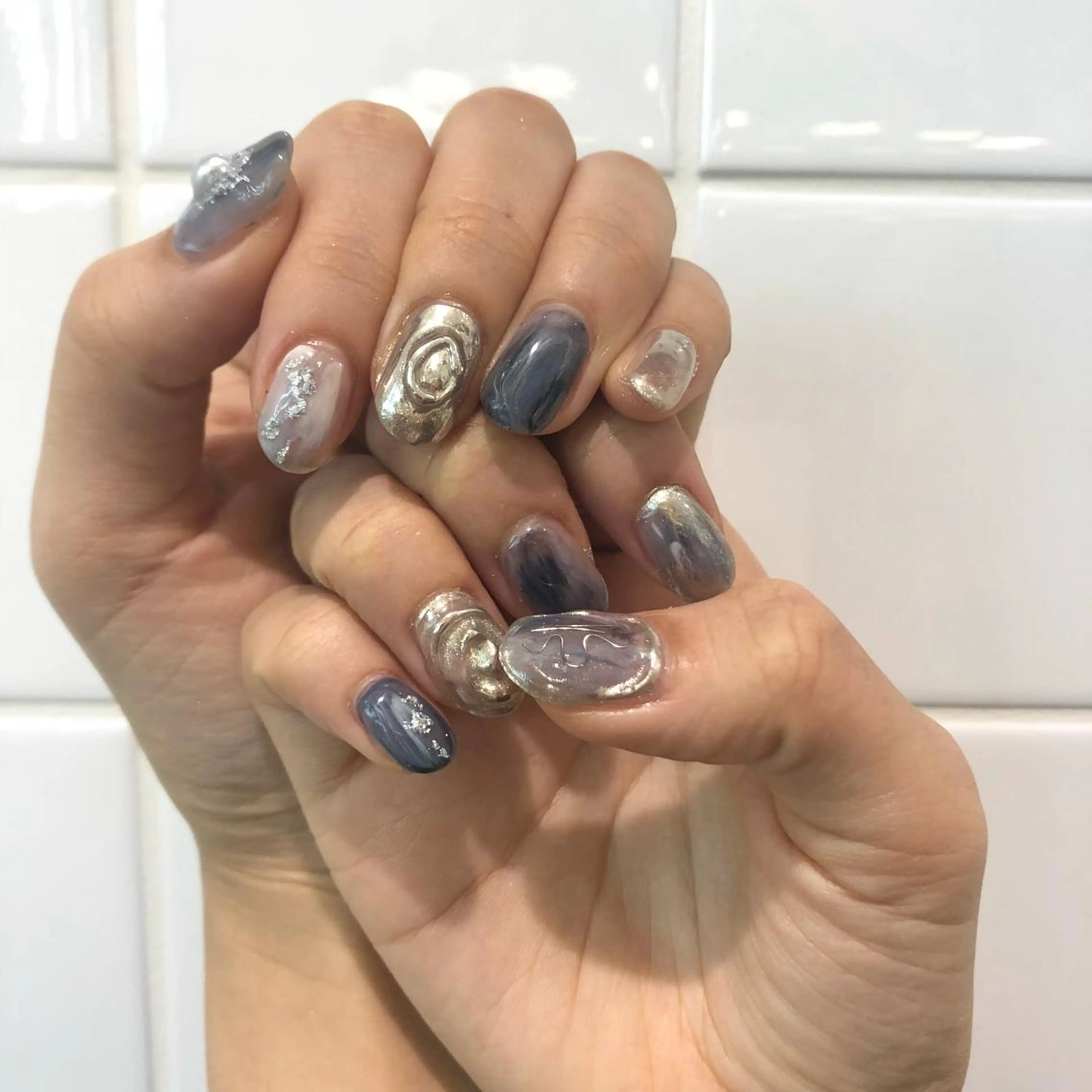 ネイル ハンドネイル 【淡色color/ nail】maikoのネイルデザイン