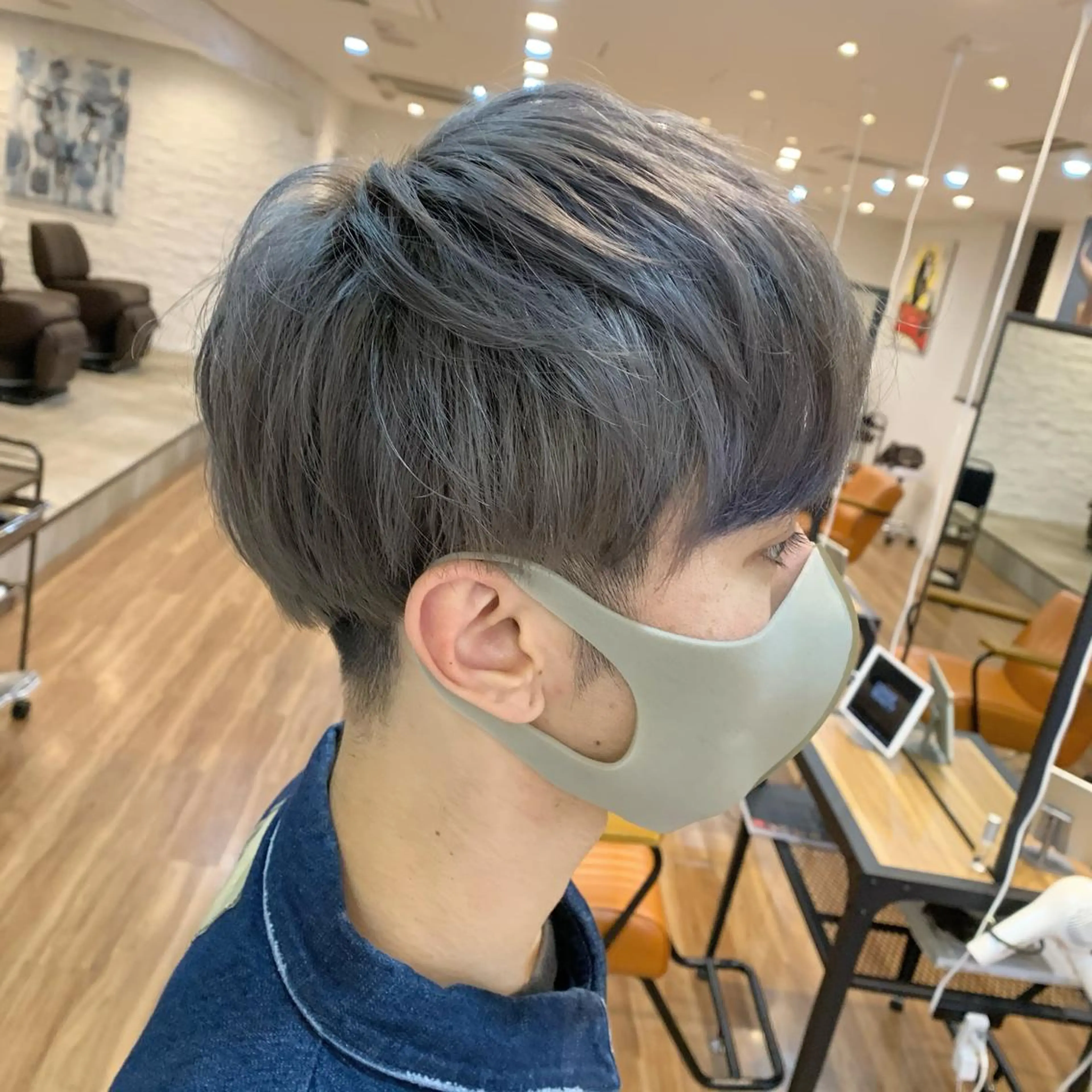 ショート カラー メンズ マッシュ 刈り上げ マッシュヘア 【韓国風くびれヘア】 joule小木曽輝のヘアスタイル