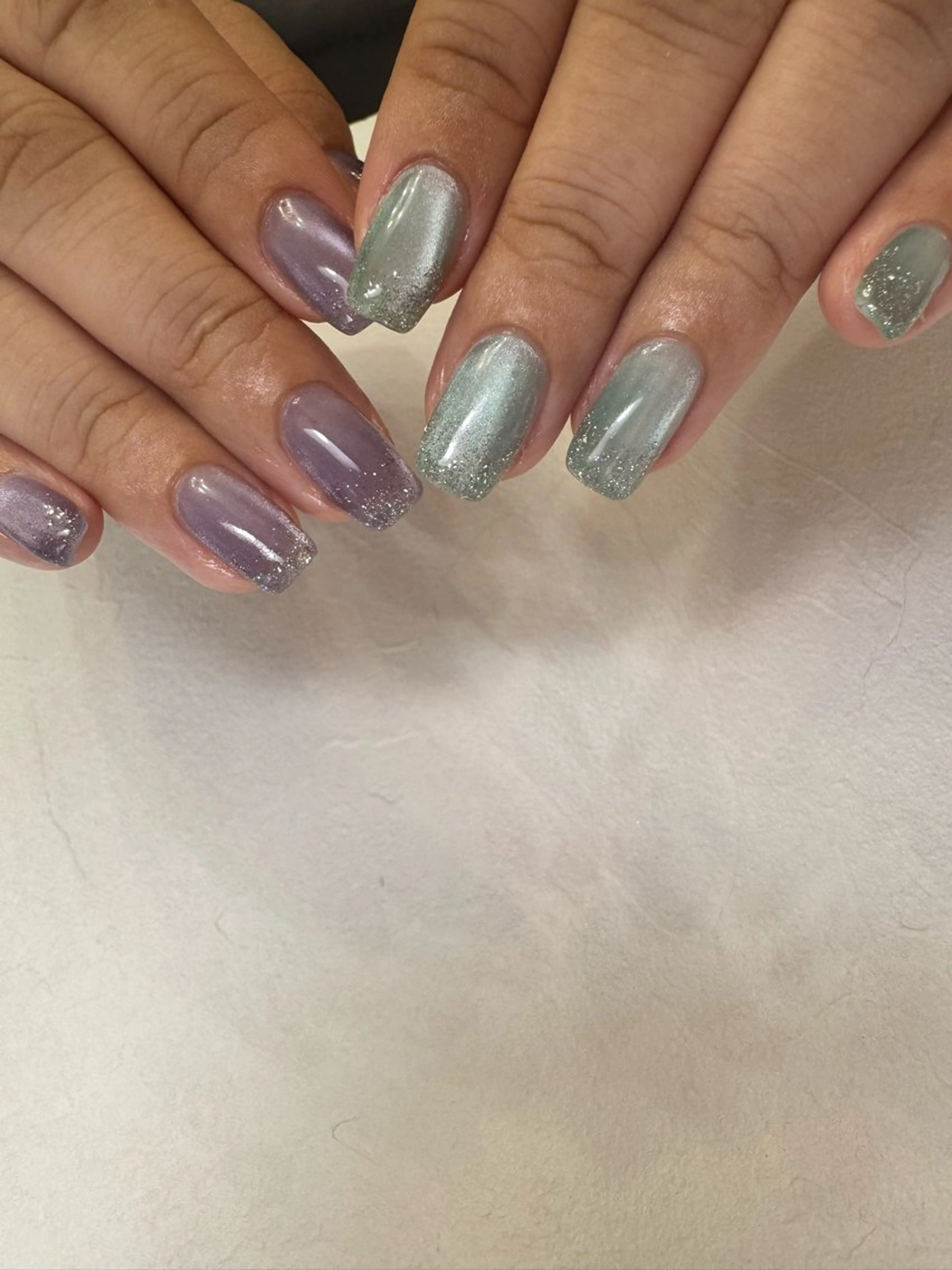 ネイル フラッシュネイル ラメ(グリッター) マグネットネイル Colorer'me クロレミーのネイルデザイン