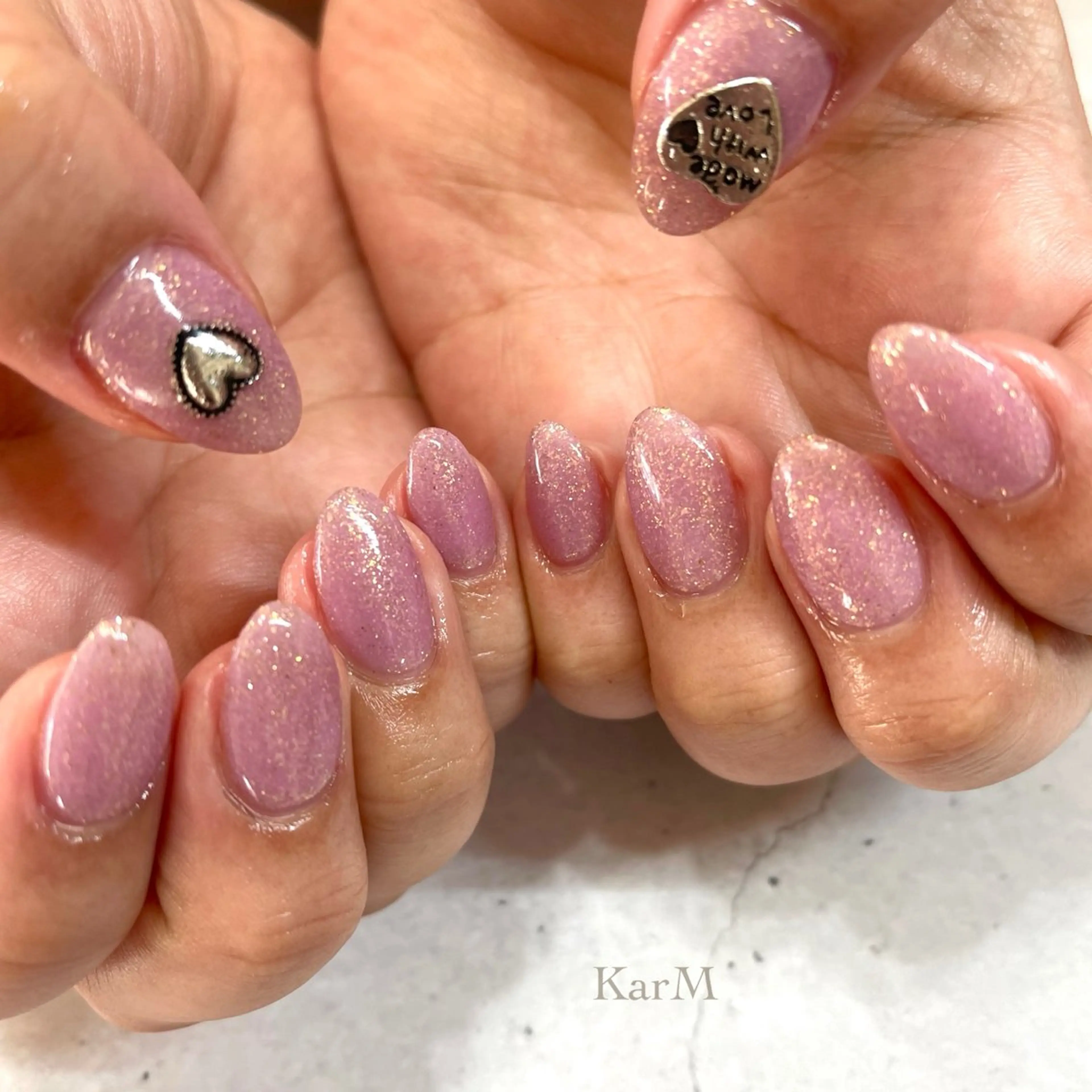 ネイル オーロラネイル チークネイル フラッシュネイル フレンチネイル グラデーション ハンドネイル ogino karinのネイルデザイン