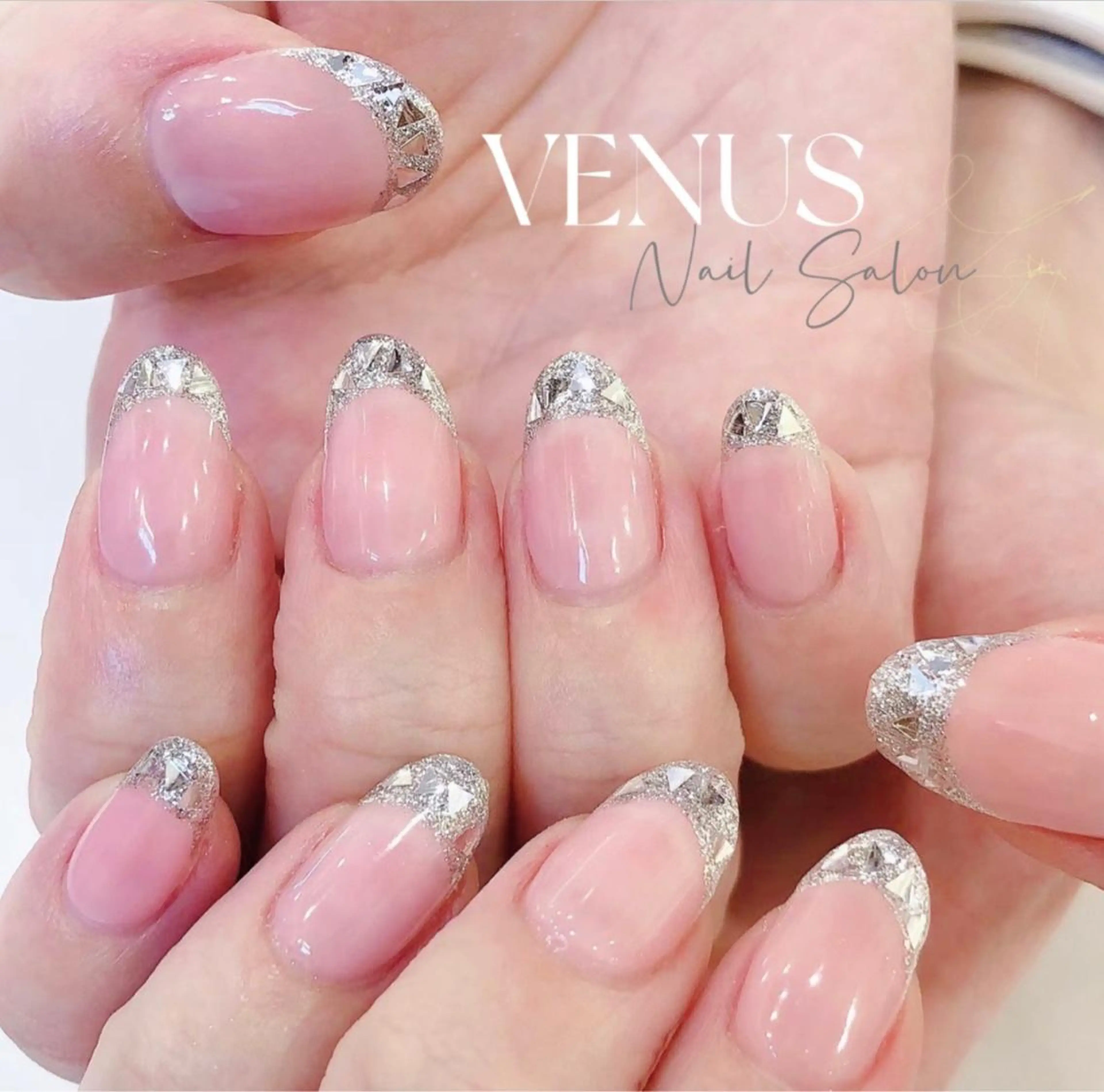 【Jr.ネイリスト特別価格 ■ガラスフレンチ★の写真