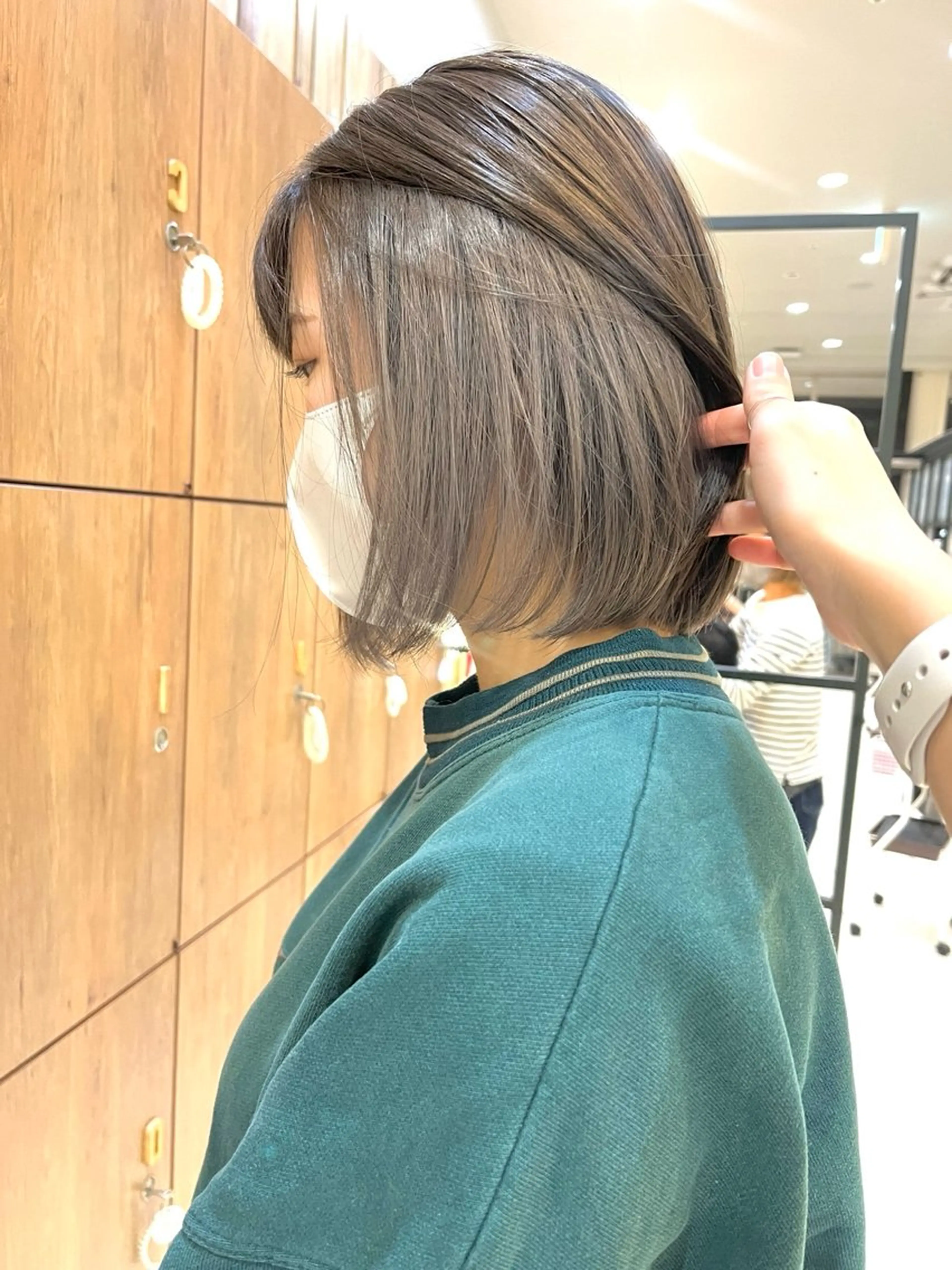 カラー インナーカラー Ancheri by flammeum戸塚店所属・ひな/ボブカット/ ブリーチなしWカラーのヘアスタイル