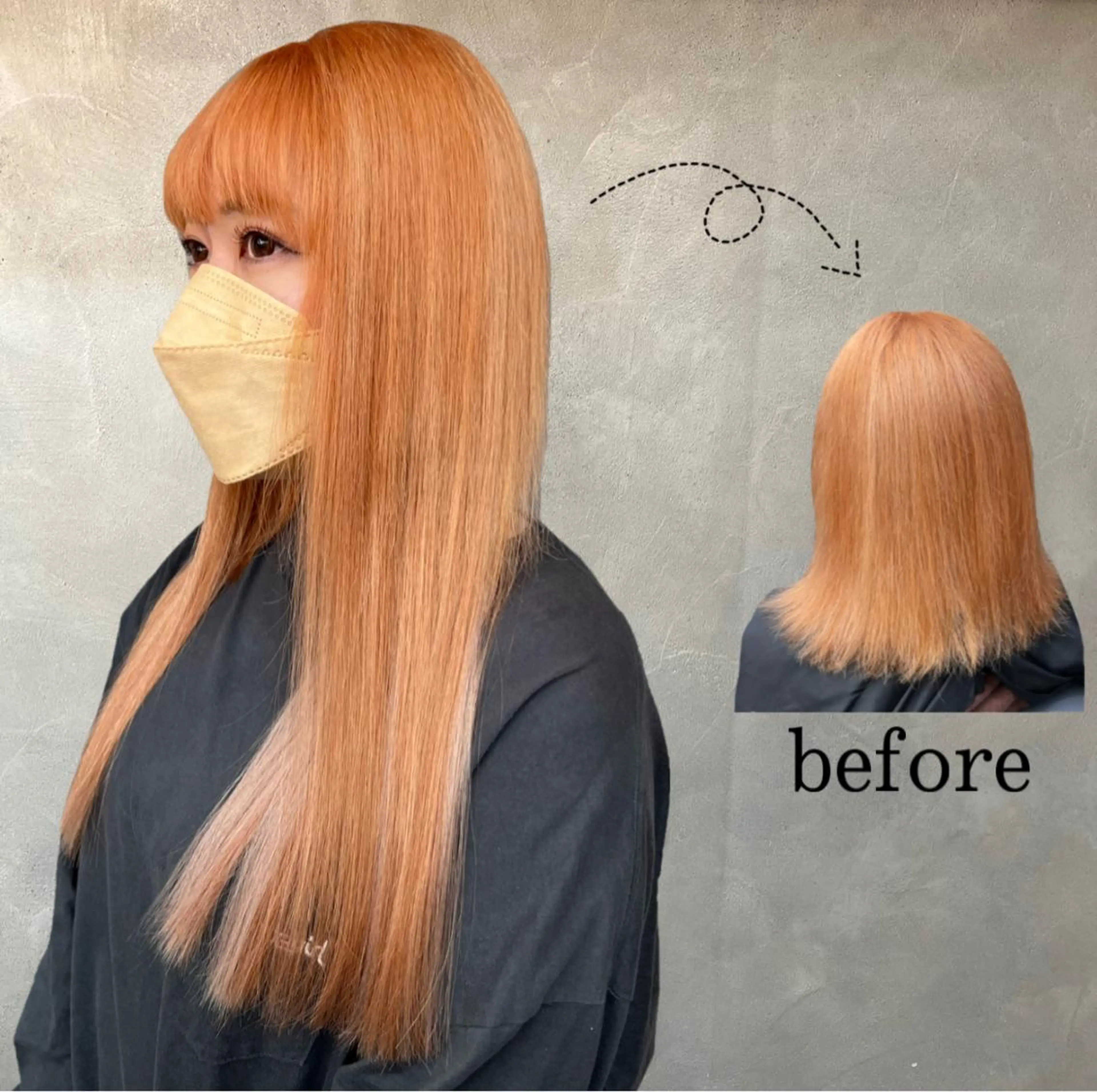 ロング CS made by SHACHU栄店所属・❤️‍🔥シールエク ＋カラー京❤️‍🔥のヘアスタイル