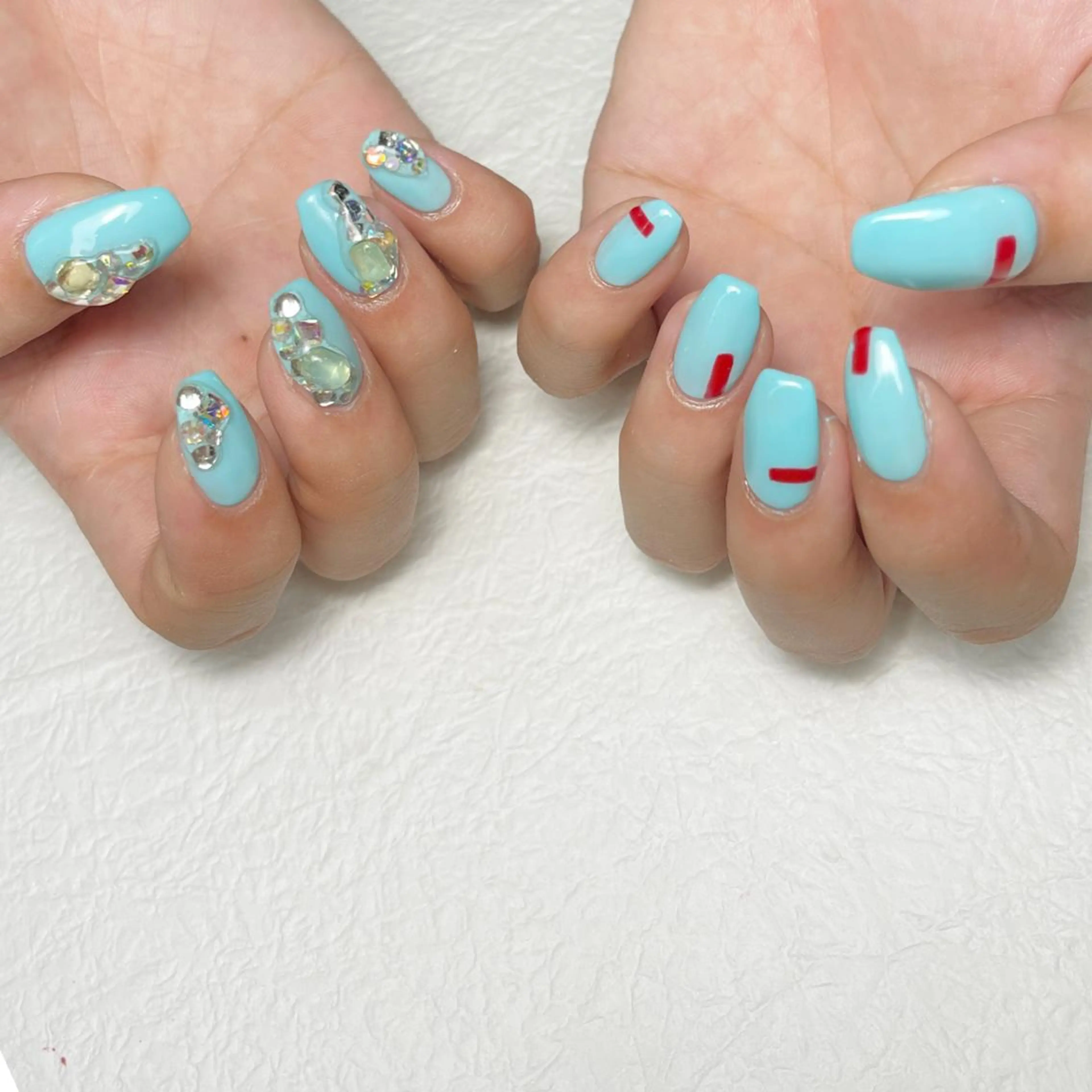 ネイル アートネイル フットネイル ジェルネイル キラキラネイル 韓国ネイル ハンドネイル Y nail なんば堀江店のネイルデザイン