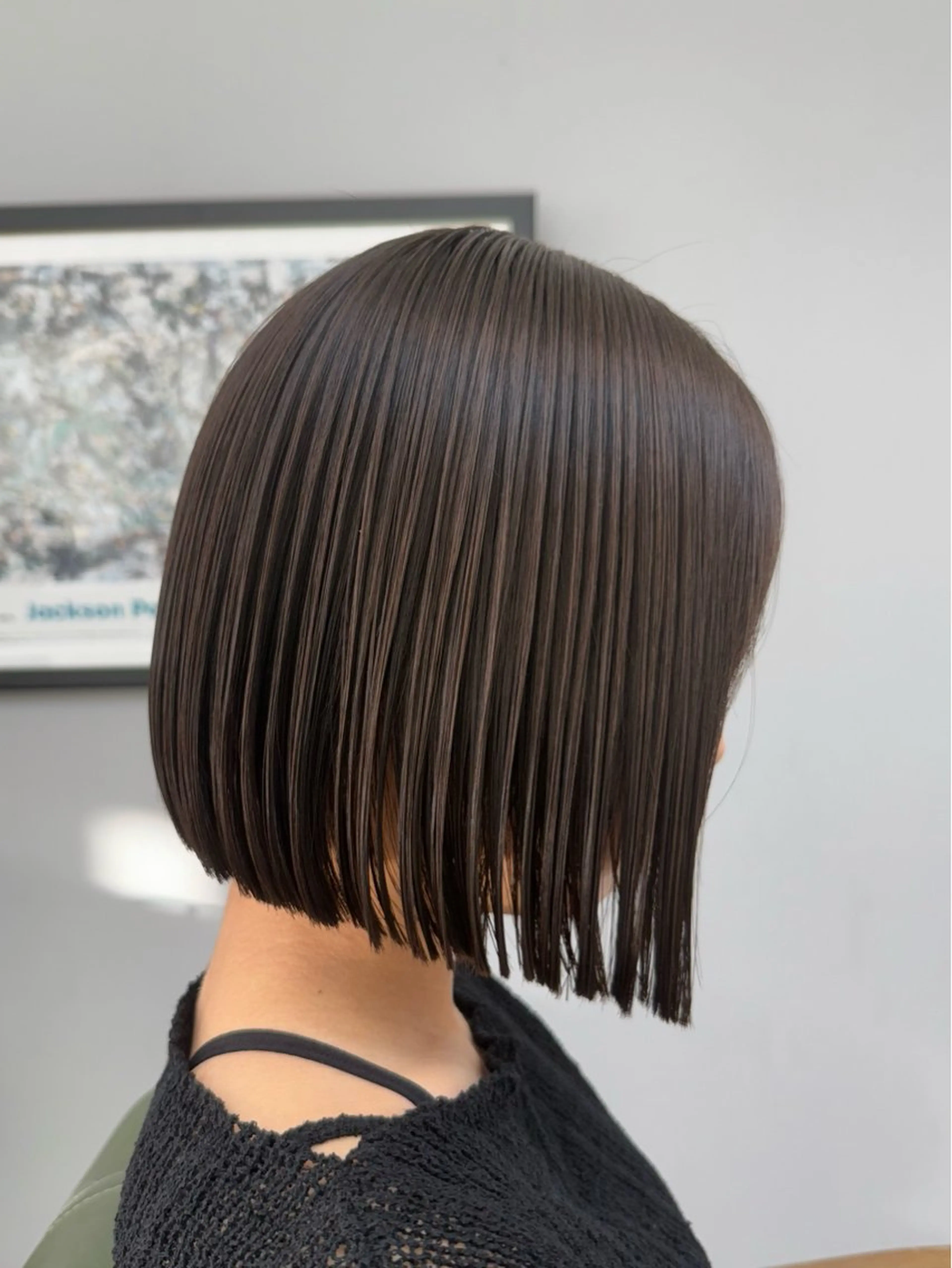 ショート 切りっぱなしボブ ボブ カット ヘアカラー Hair＆Beauty the F 岡崎北店所属・川村 涼介のヘアスタイル