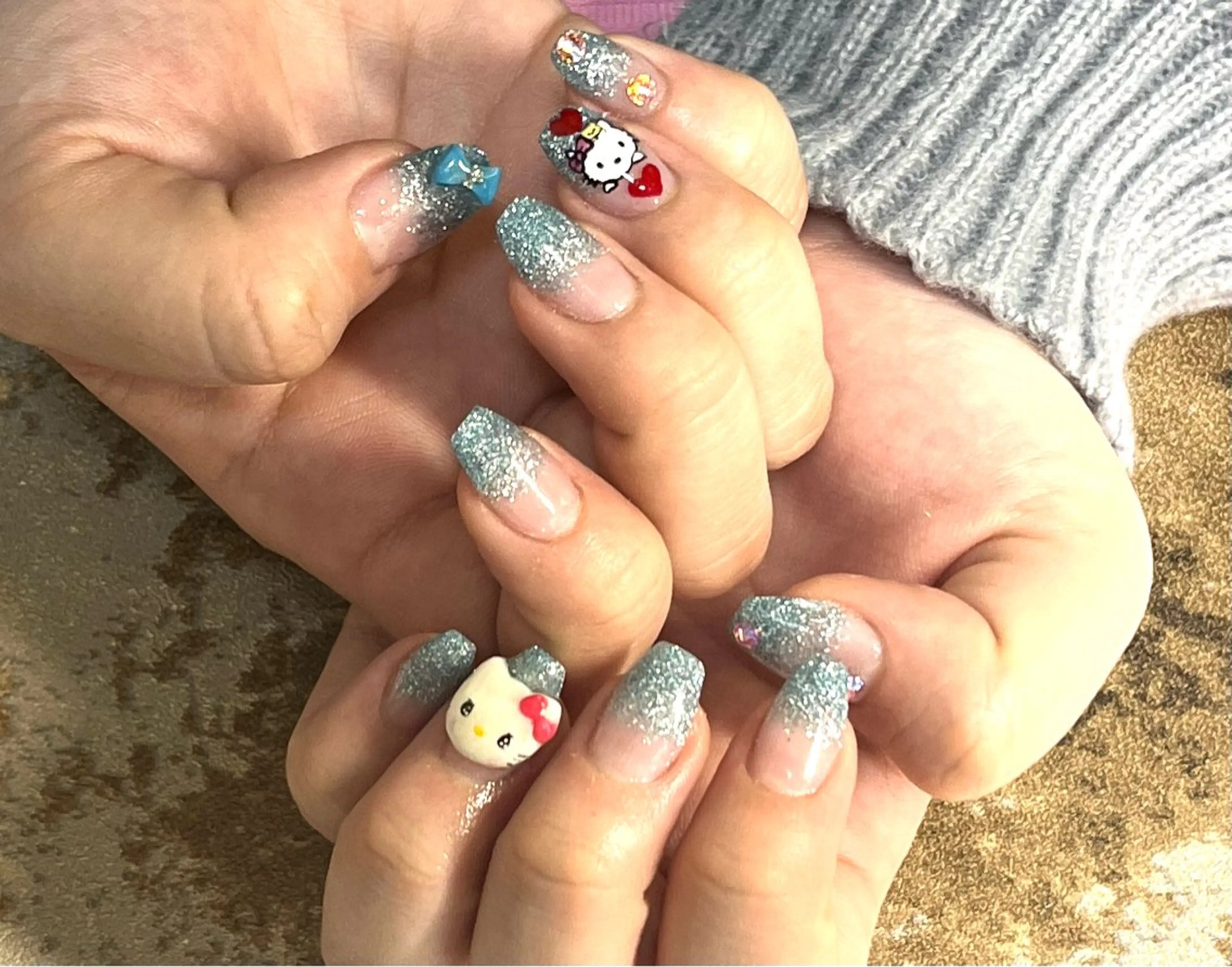 ネイル アートネイル グラデーション ラメ(グリッター) ラメグラデーション plaisir所属・plaisir プレジールネイルのネイルデザイン